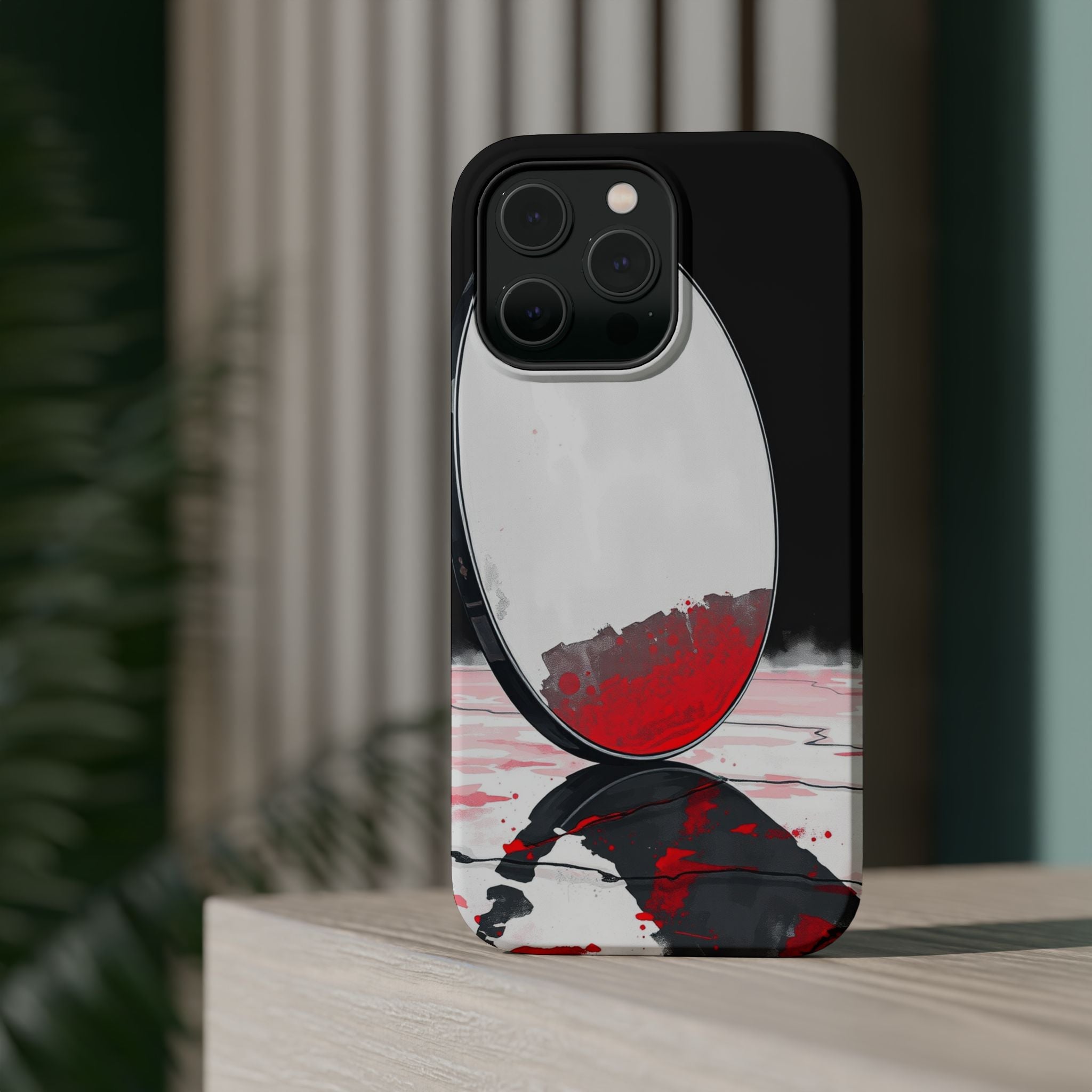 iPhone Earthy Salt Flat Mirror Design Slim Everyday Designer Case · iPhone Case