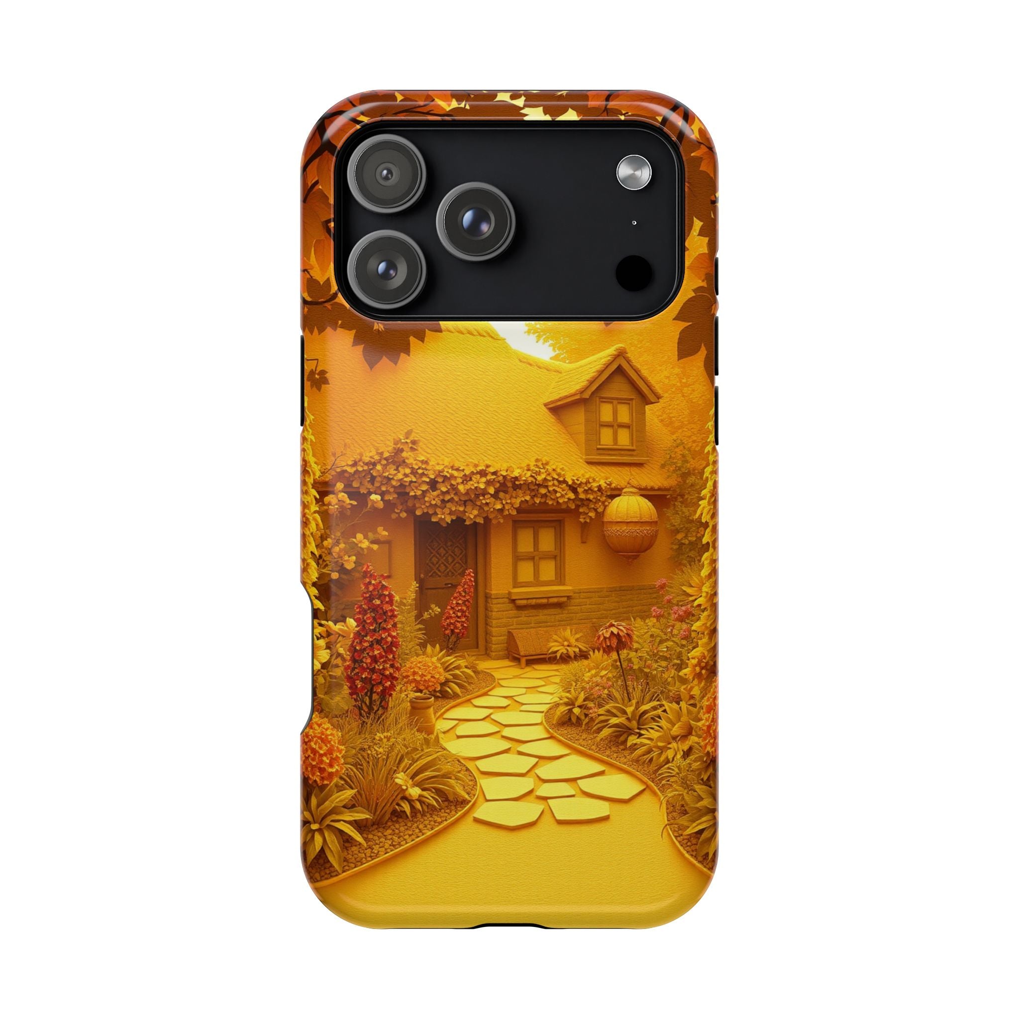 iPhone Vibrant Cottage Garden Design Slim Everyday Designer Case · iPhone Case