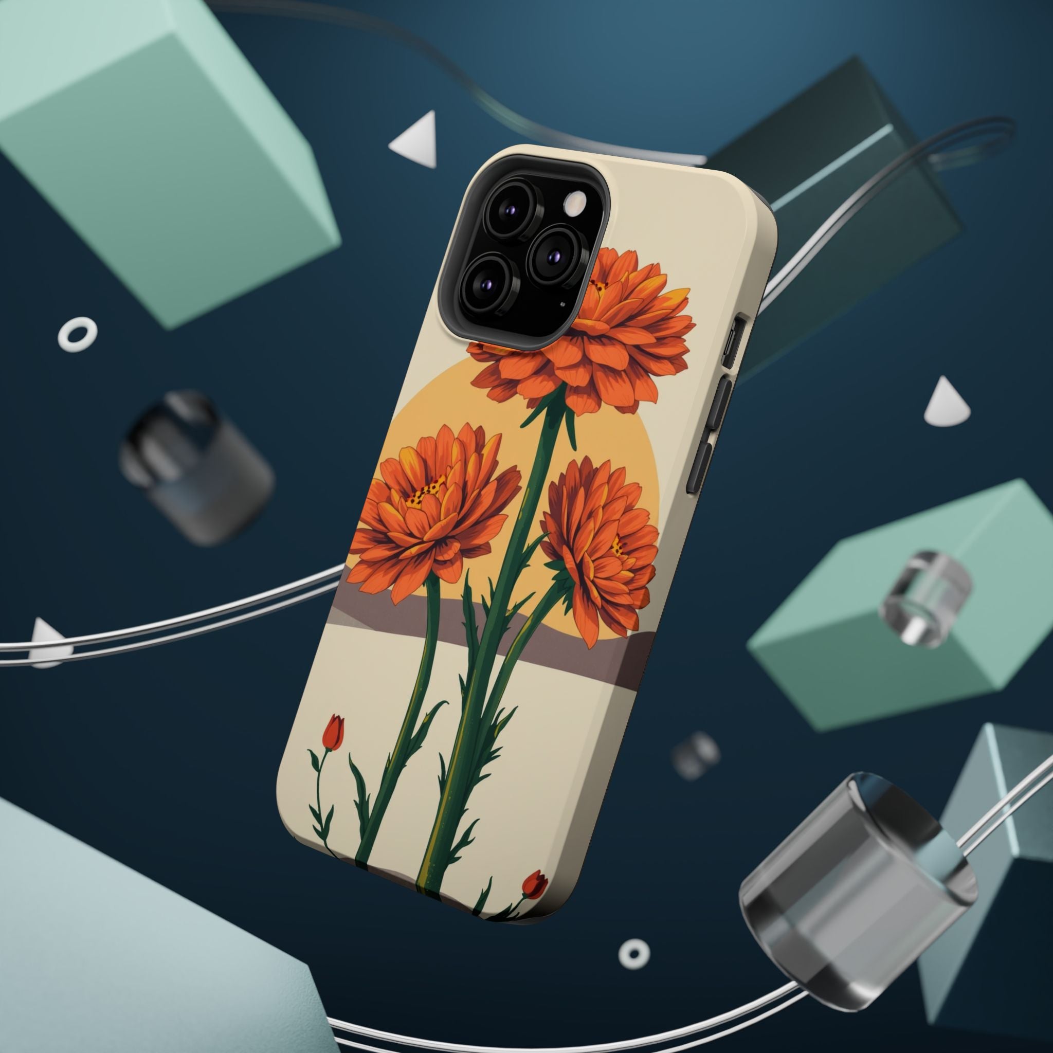 iPhone Ranunculus Stack Bold Art Bold Modern Everyday Snap Case · iPhone Case
