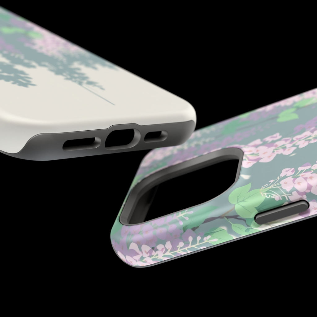 iPhone Dreamy Wisteria Cascade Design Slim Everyday Designer Case · iPhone Case
