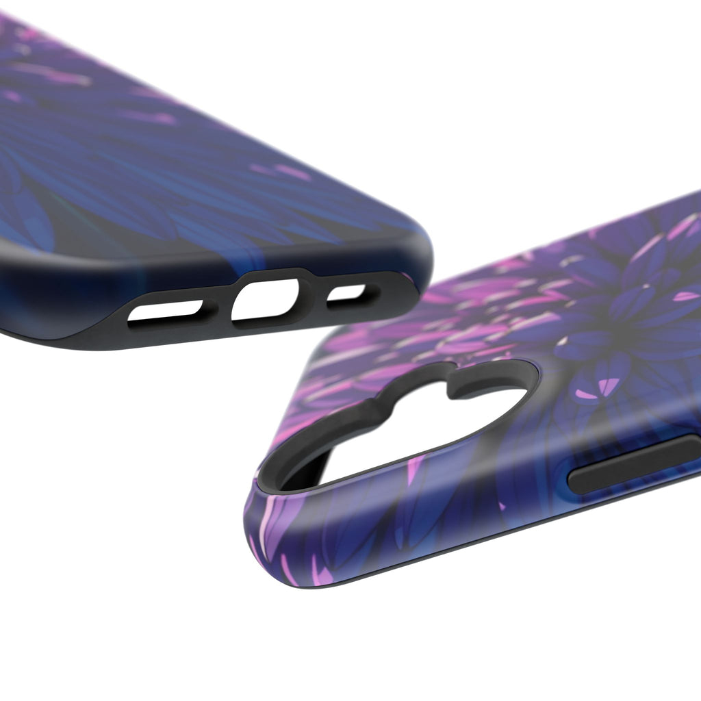 iPhone Indigo And Violet Chrysanthemum Classic Soft iPhone Finish · iPhone Case