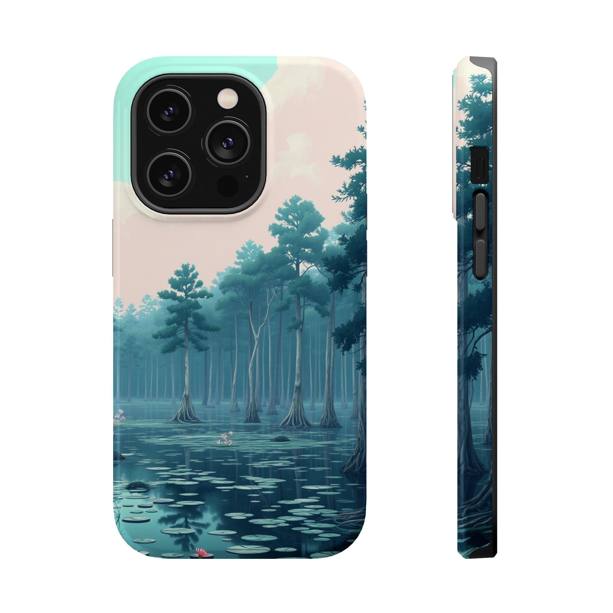 iPhone Serene Cypress Swamp Design 17 Slim Everyday Designer Case · iPhone Case