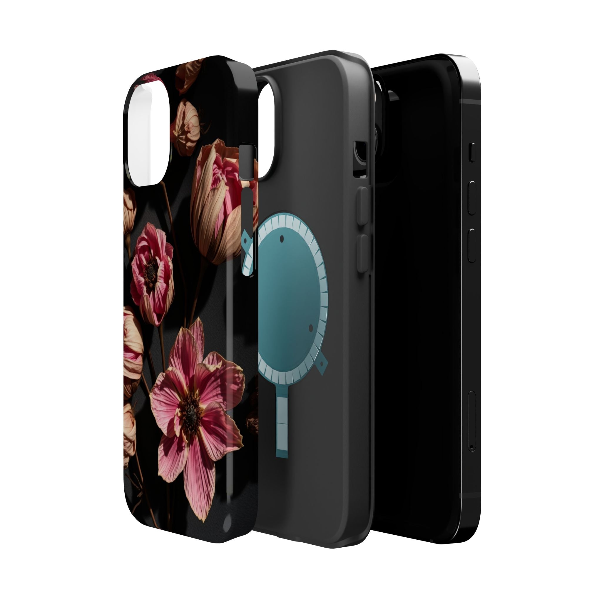 iPhone Dried Flower Flat Lay Electric Art Slim Snap Case · iPhone Case
