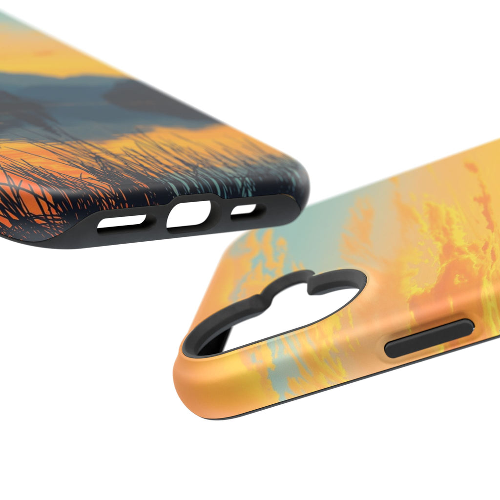 iPhone Lake at Twilight Oil Painting Impressionist iPhone Artistic · iPhone Case