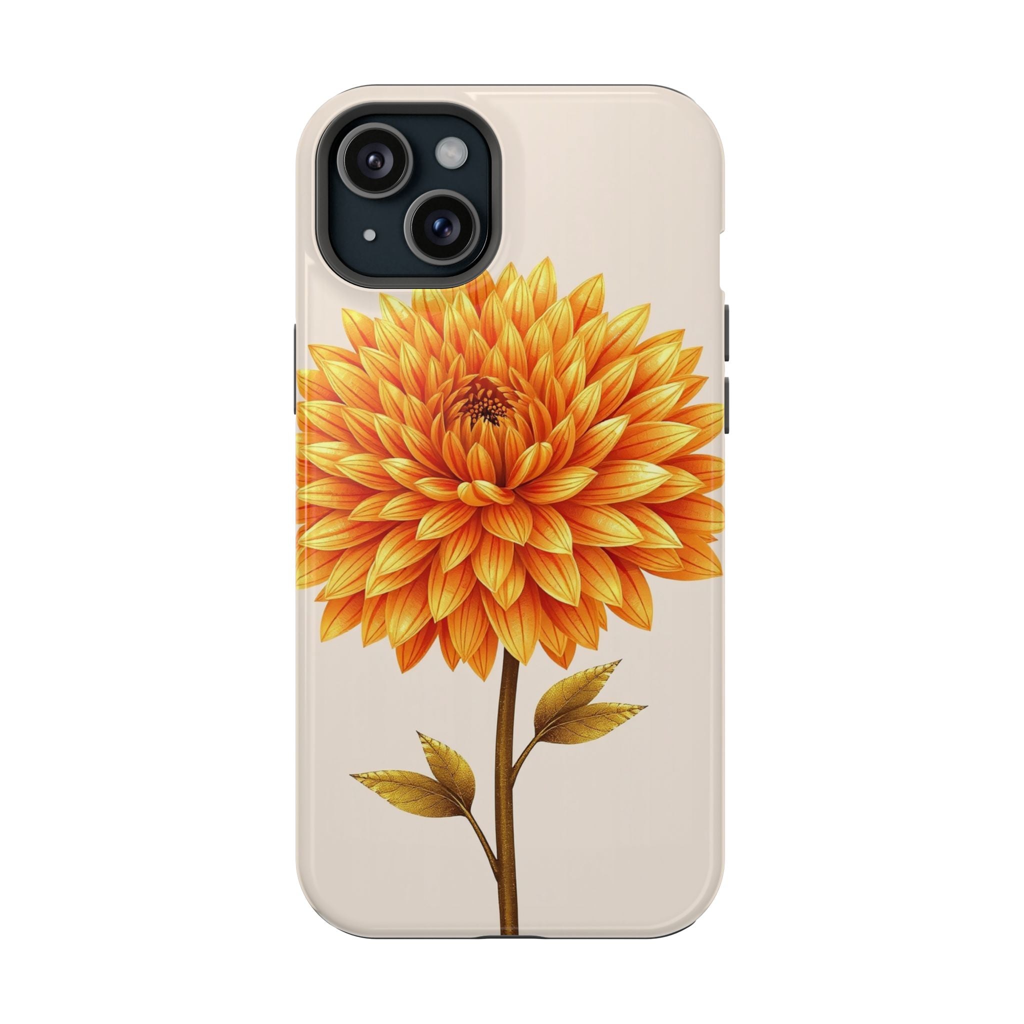 iPhone Chrysanthemum Classic Gold Foil Luxury Slim iPhone Everyday · iPhone Case