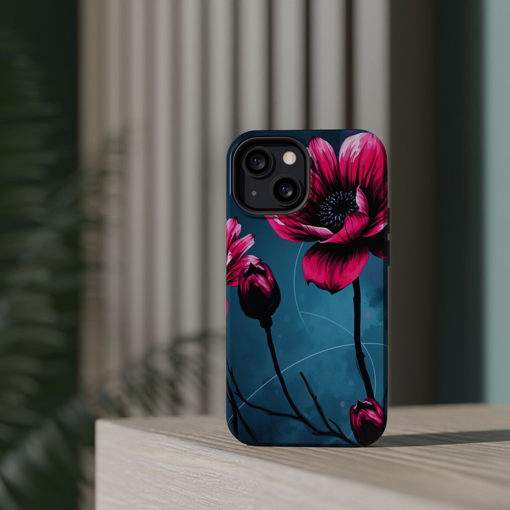 iPhone Floral Ink Wash Bold Art Slim Everyday Designer Case · iPhone Case