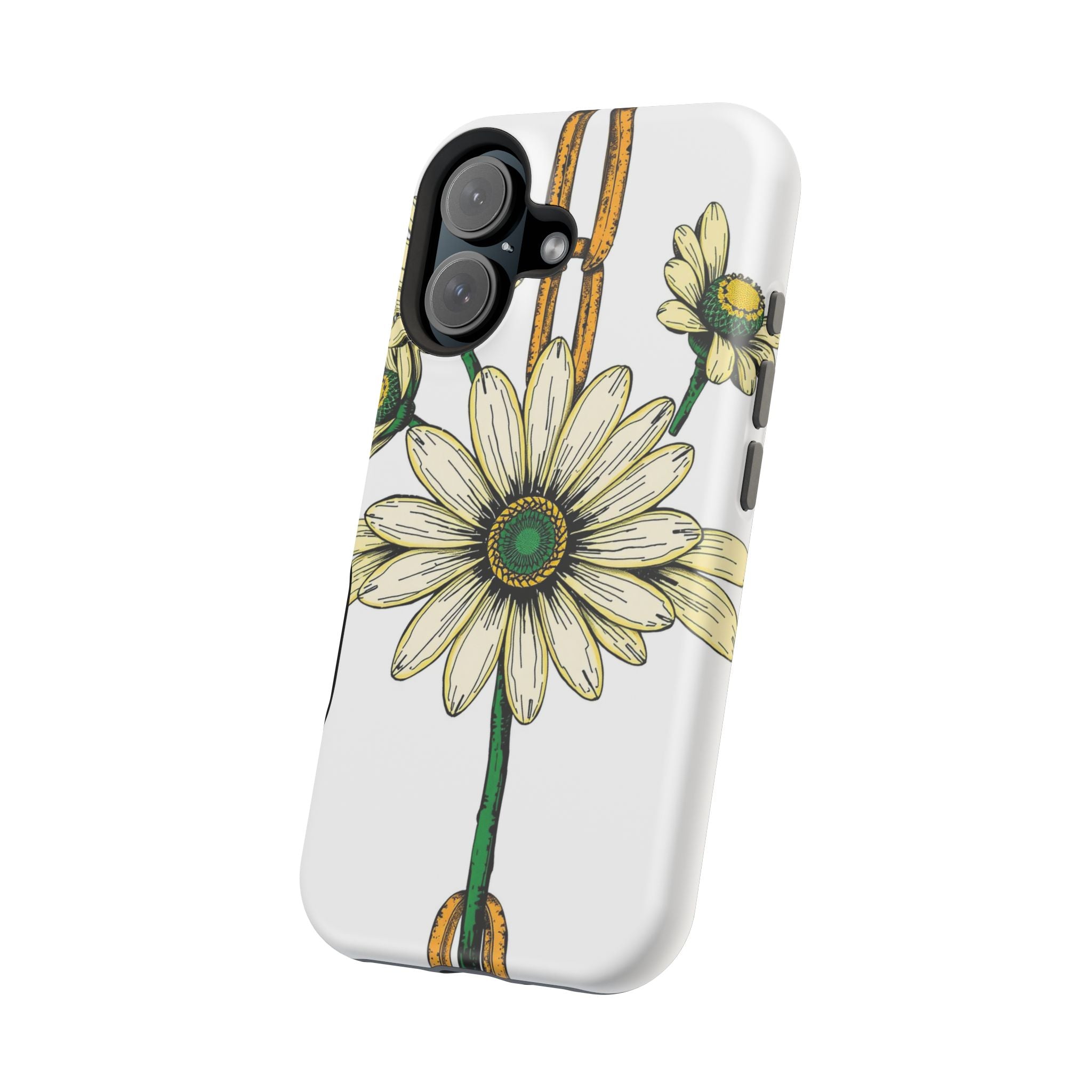 iPhone Daisy Chain Dark Gothic Ink Bold Modern Everyday Snap Case · iPhone Case