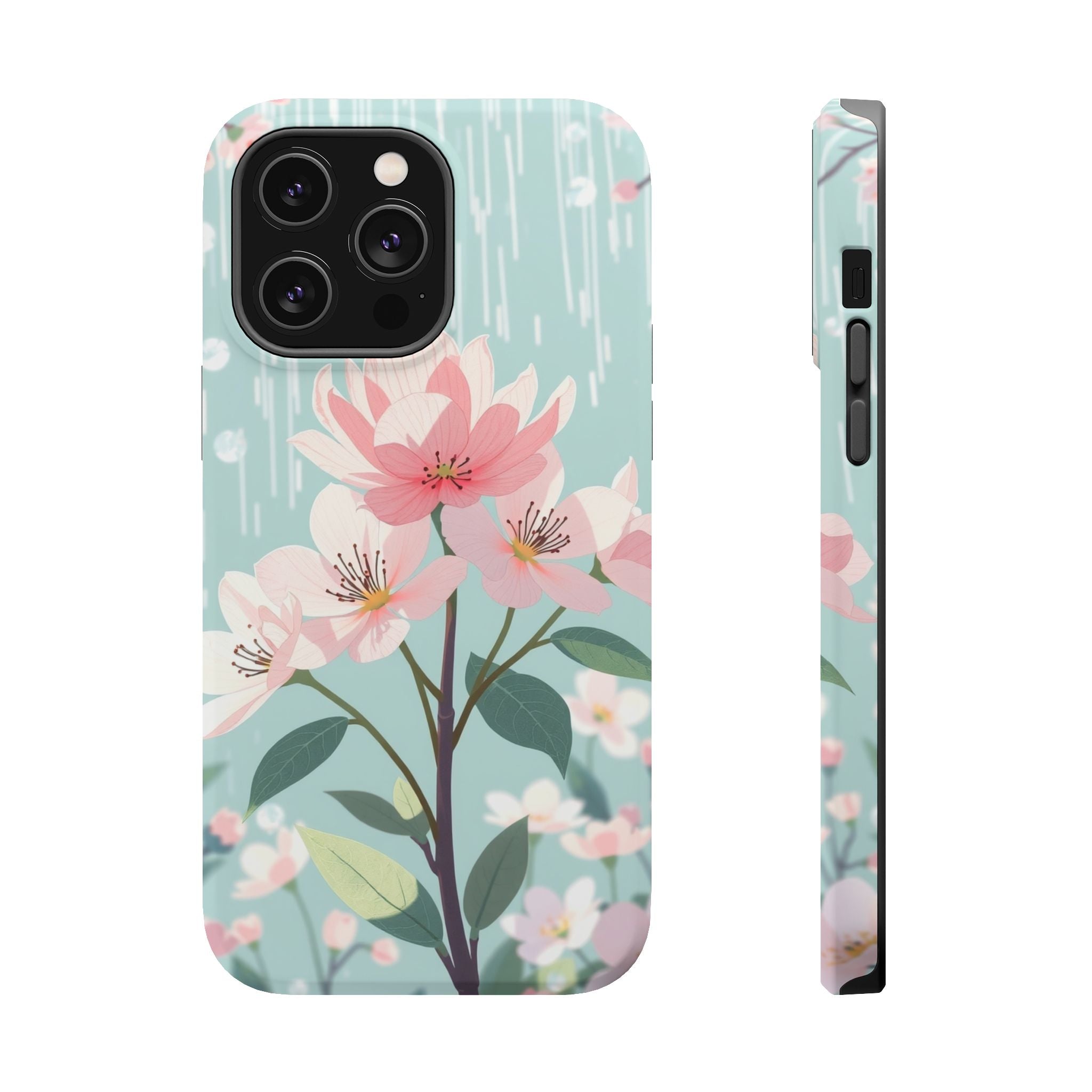 iPhone Mint And Blush Spring Shower Bloom Slim iPhone Everyday Designer · iPhone