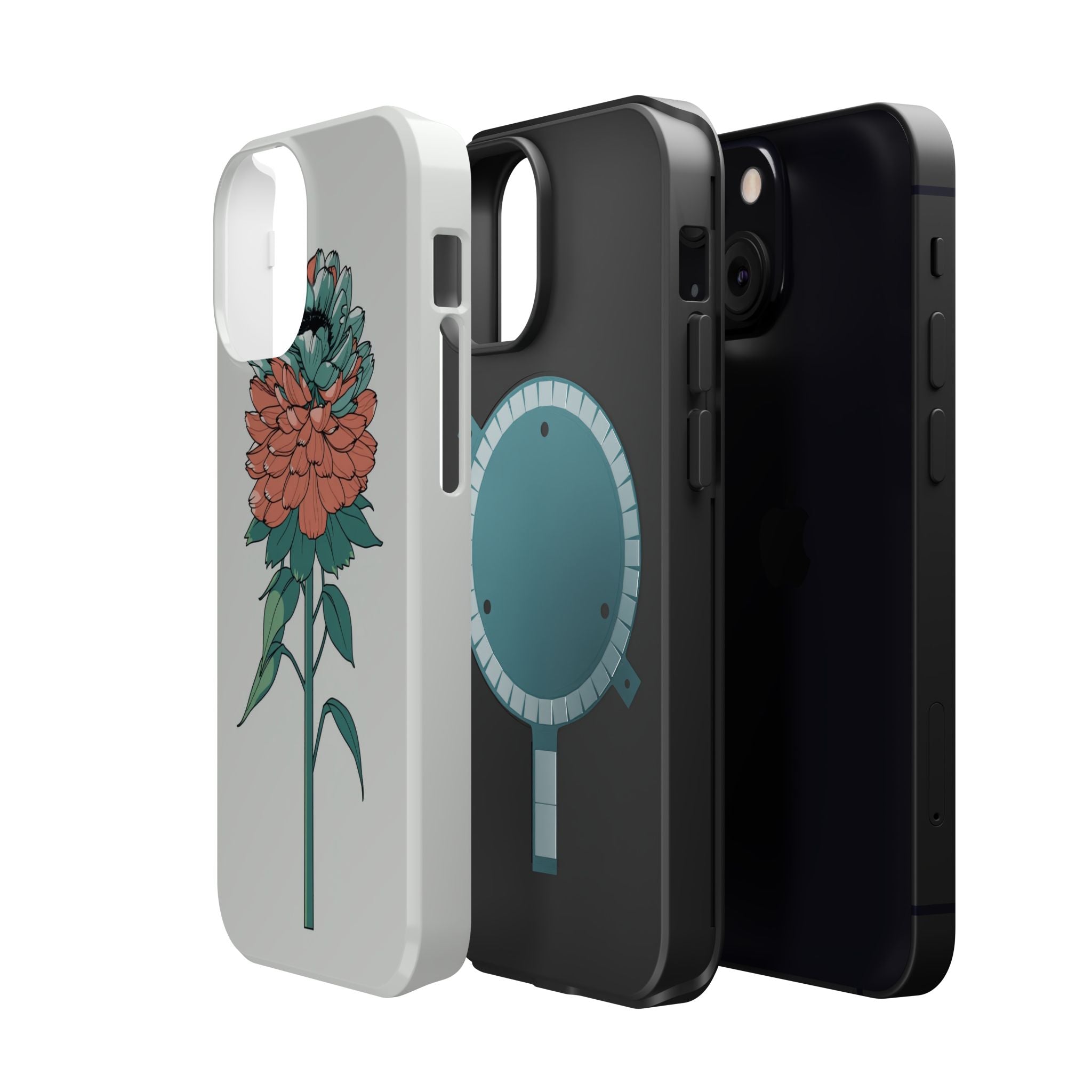 iPhone Serene Ranunculus Stack Design Slim Everyday Designer Case · iPhone Case