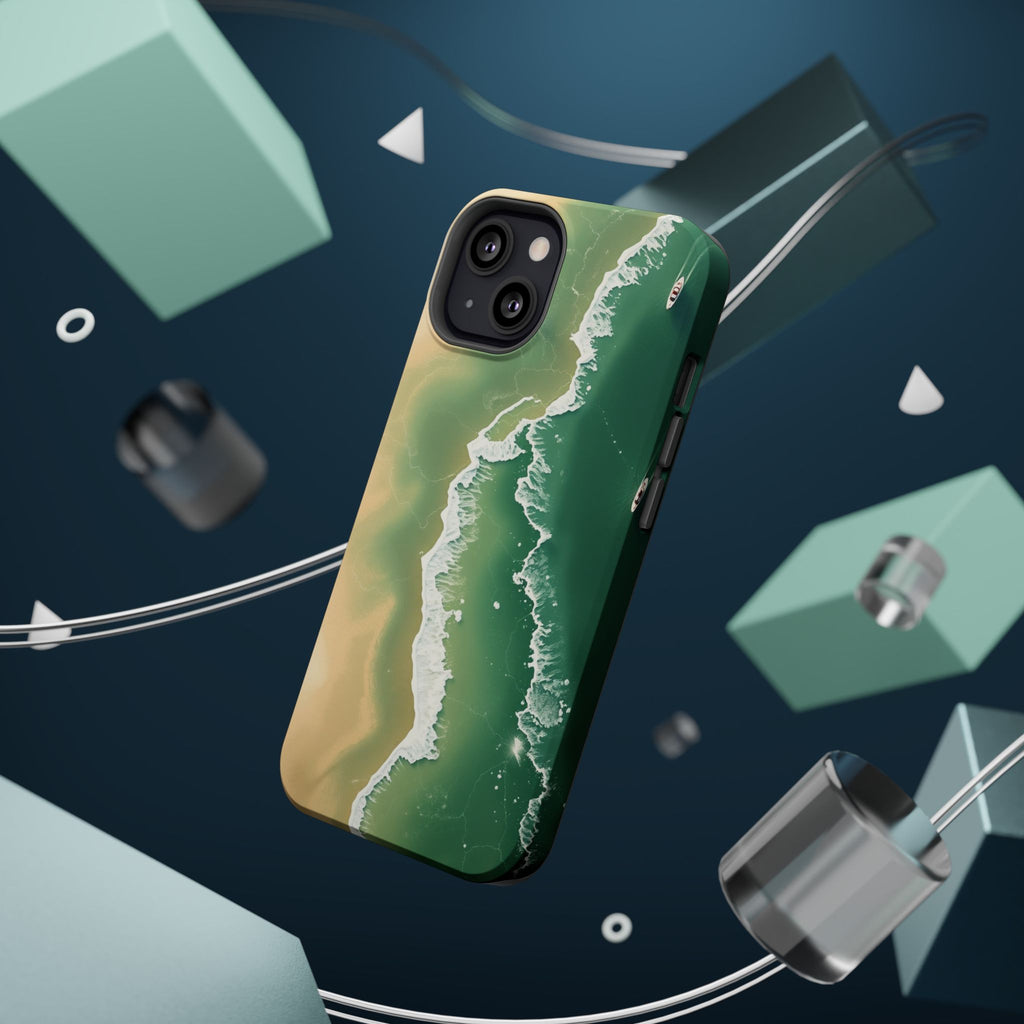 iPhone Shoreline Aerial Bold Art Bold Modern Everyday Snap Case · iPhone Case