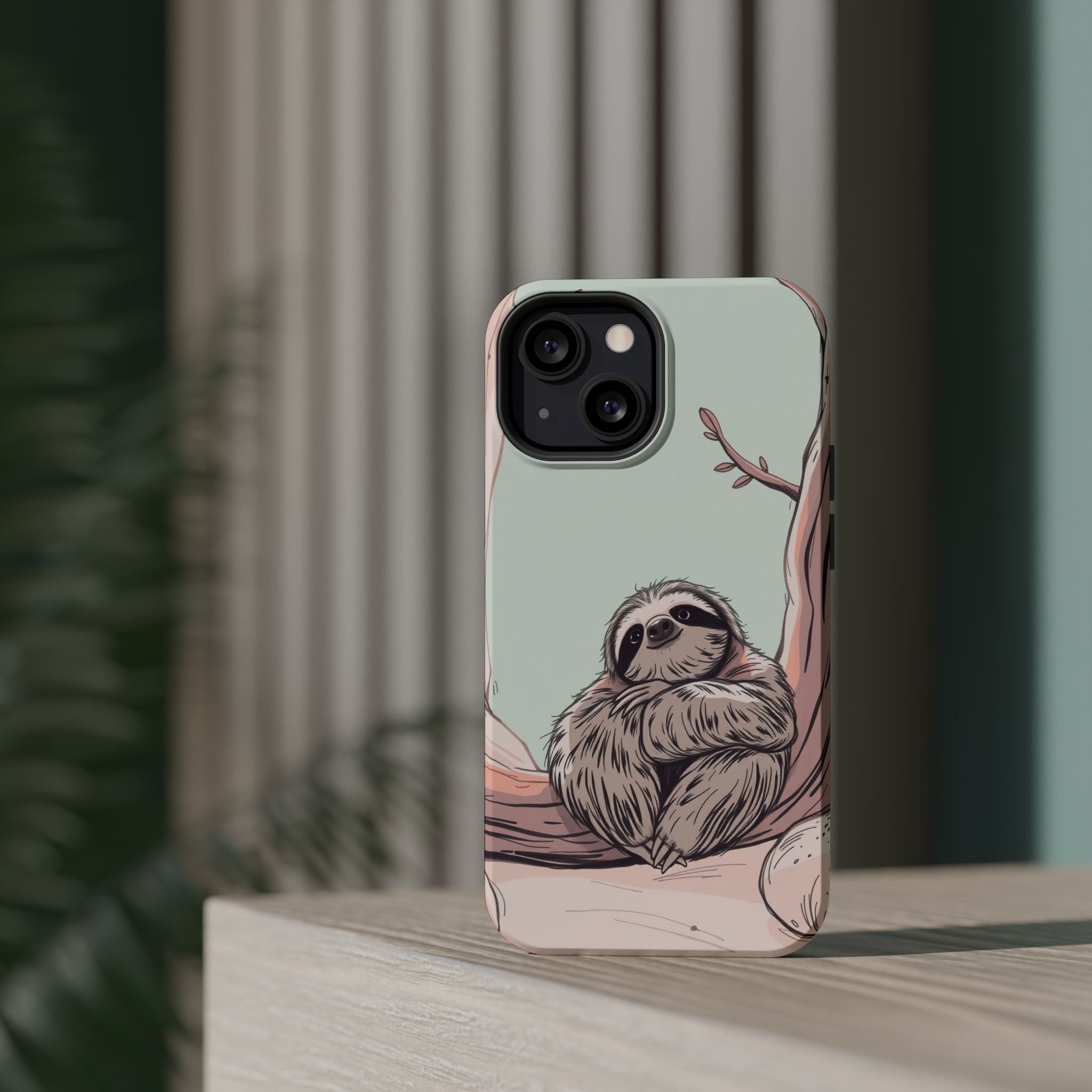iPhone Cozy Sloth Mode Hand-Drawn Sketch Slim Everyday Designer Case · iPhone Ca