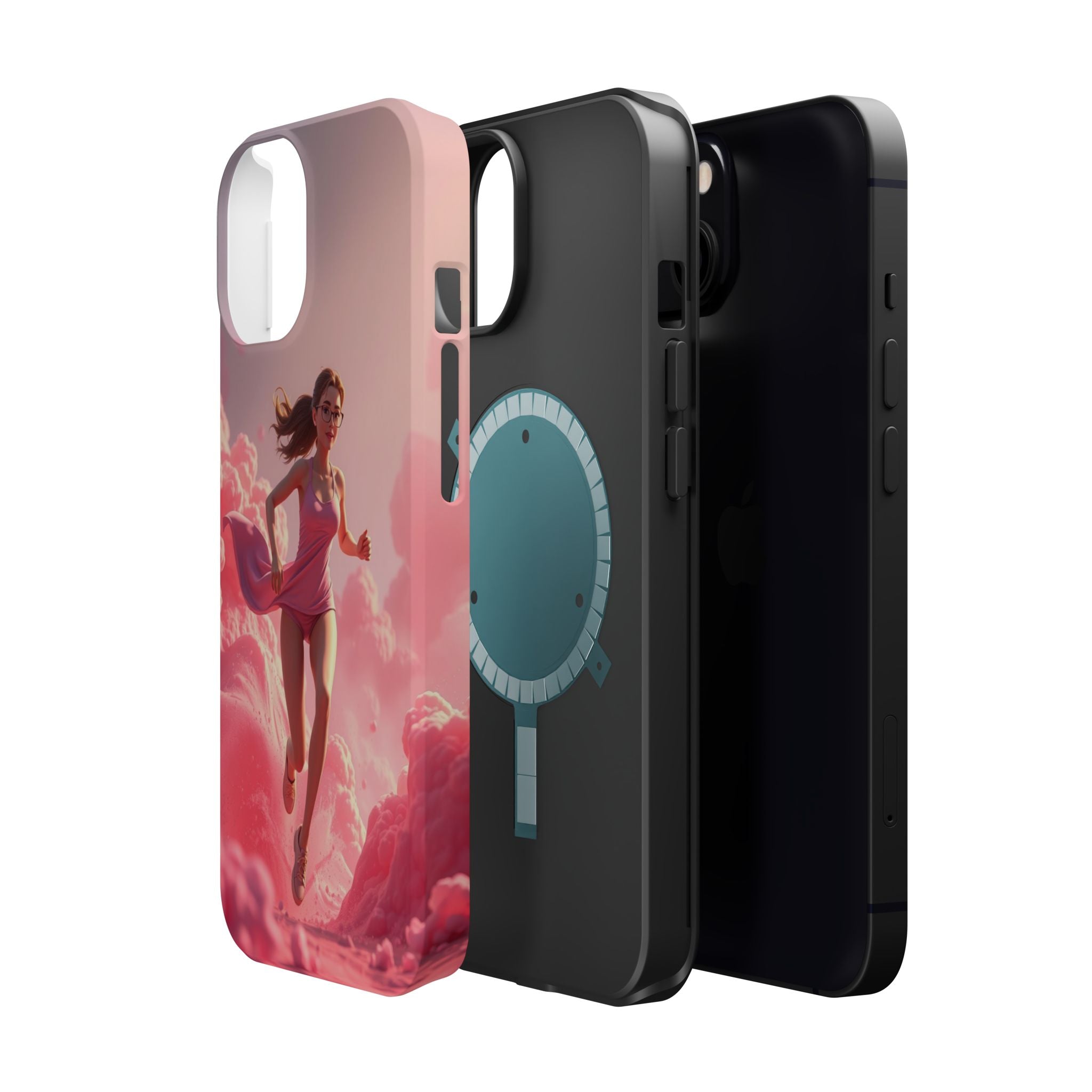 iPhone on Fumes 3D Digital Bold Modern Everyday Snap Case · iPhone Case