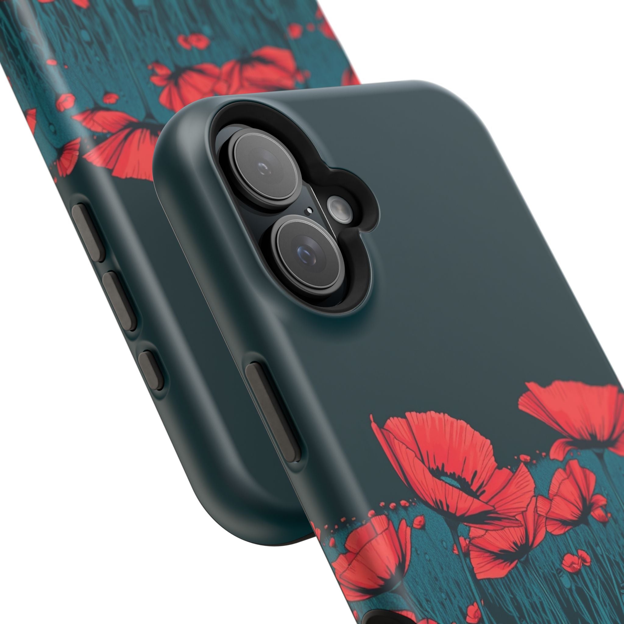 iPhone Poppy Field Dark Gothic Ink Clean Minimal Snap Cas Slim Snap Case · iPhon