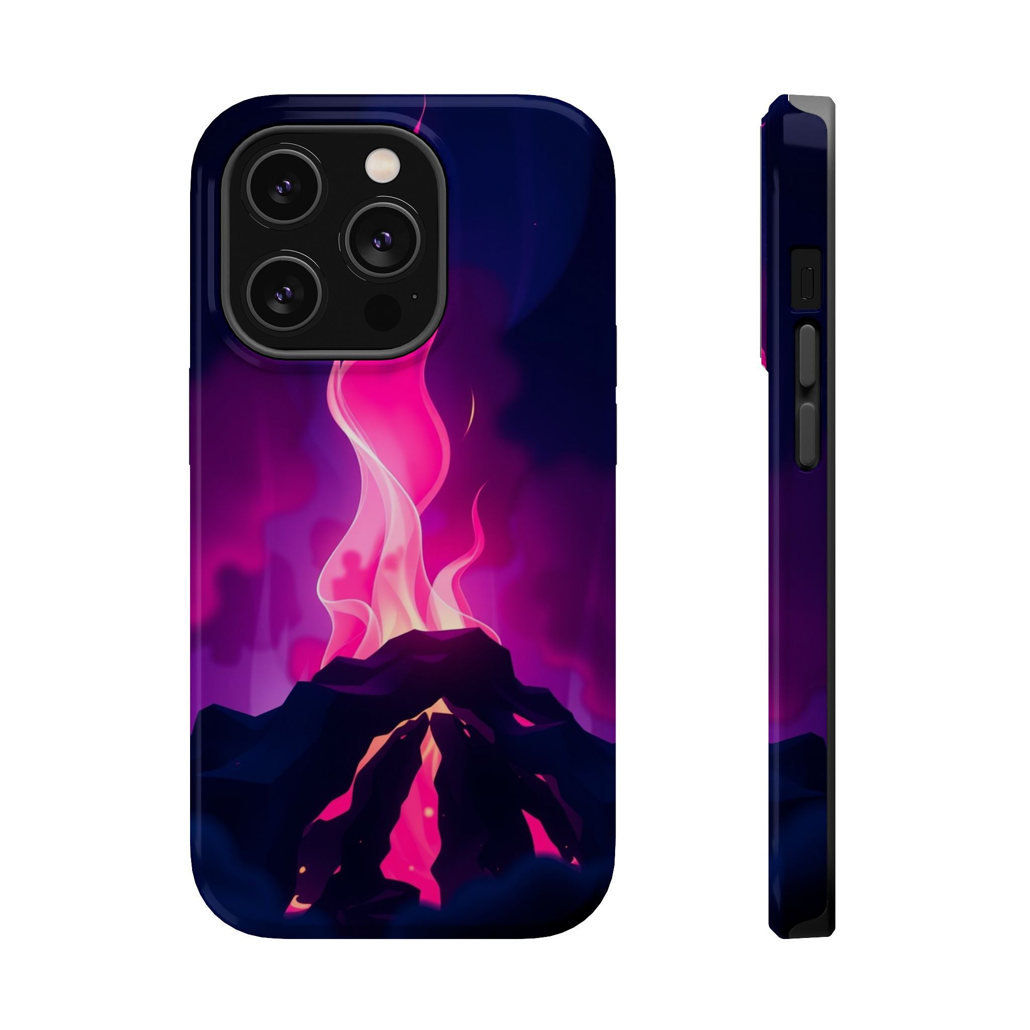 iPhone Cyan And Magenta Wildfire Glow Slim Everyday Designer Case · iPhone Case