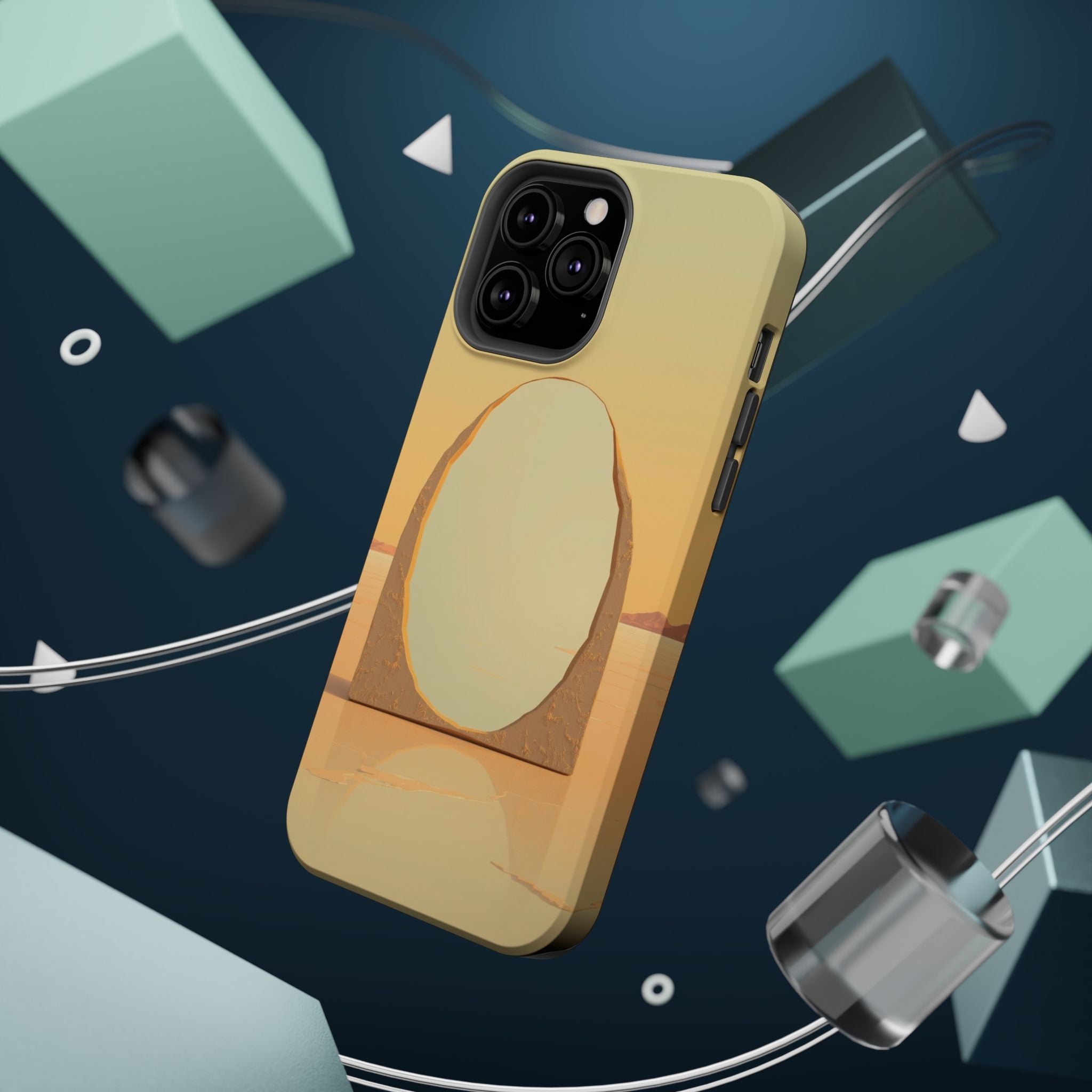 iPhone Mustard And Rust Salt Flat Mirror Slim Everyday iPhone Designer · iPhone