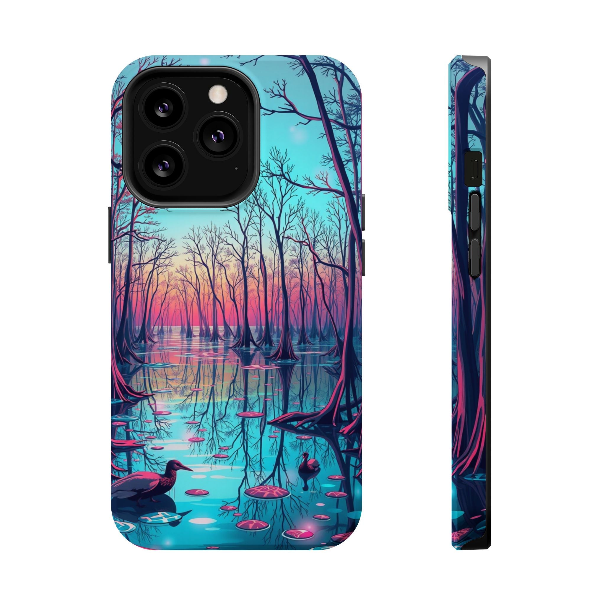 iPhone Cypress Swamp Holographic Iridescent Slim iPhone Everyday · iPhone Case