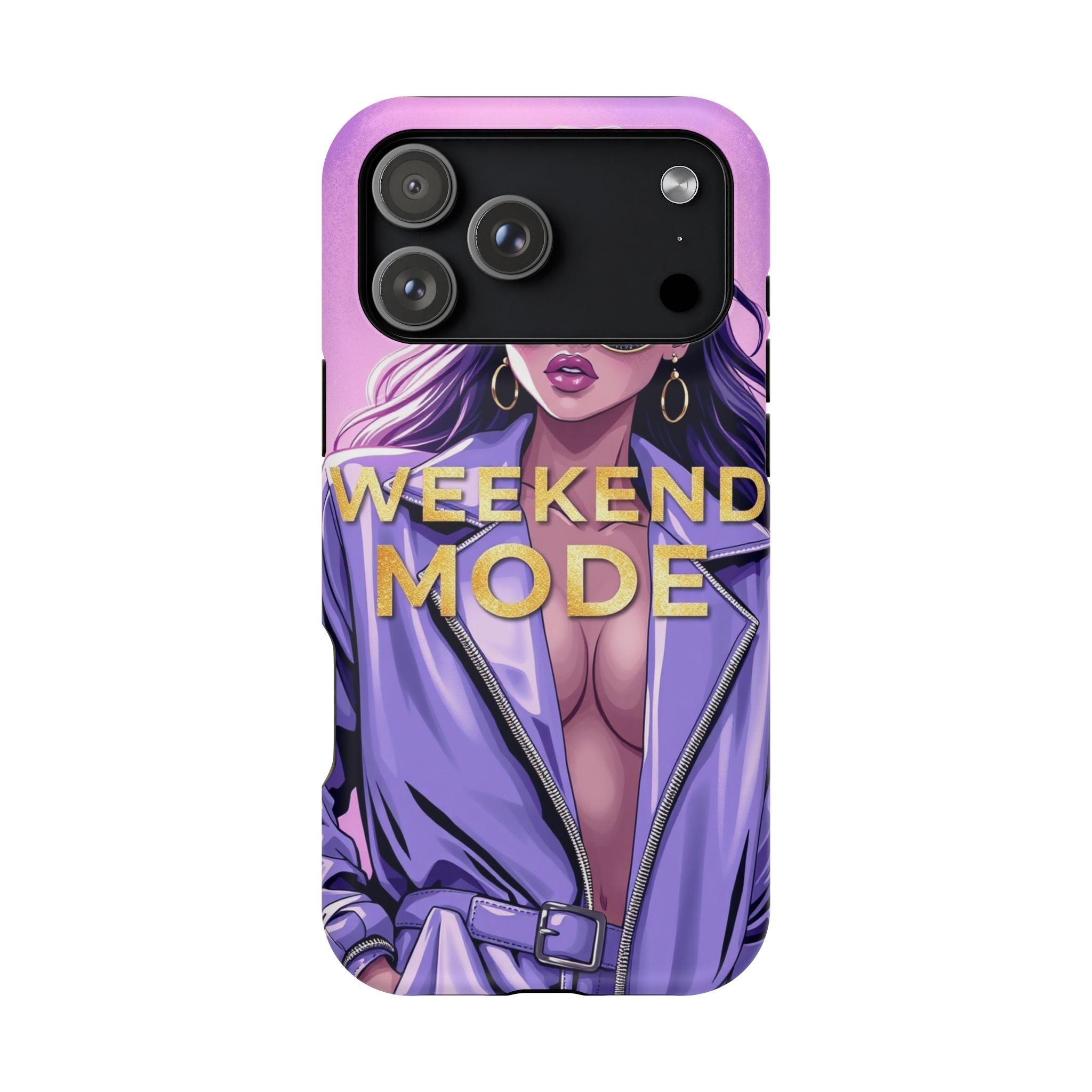 iPhone Lavender And Pearl Weekend Mode On Slim Everyday Designer Case · iPhone C