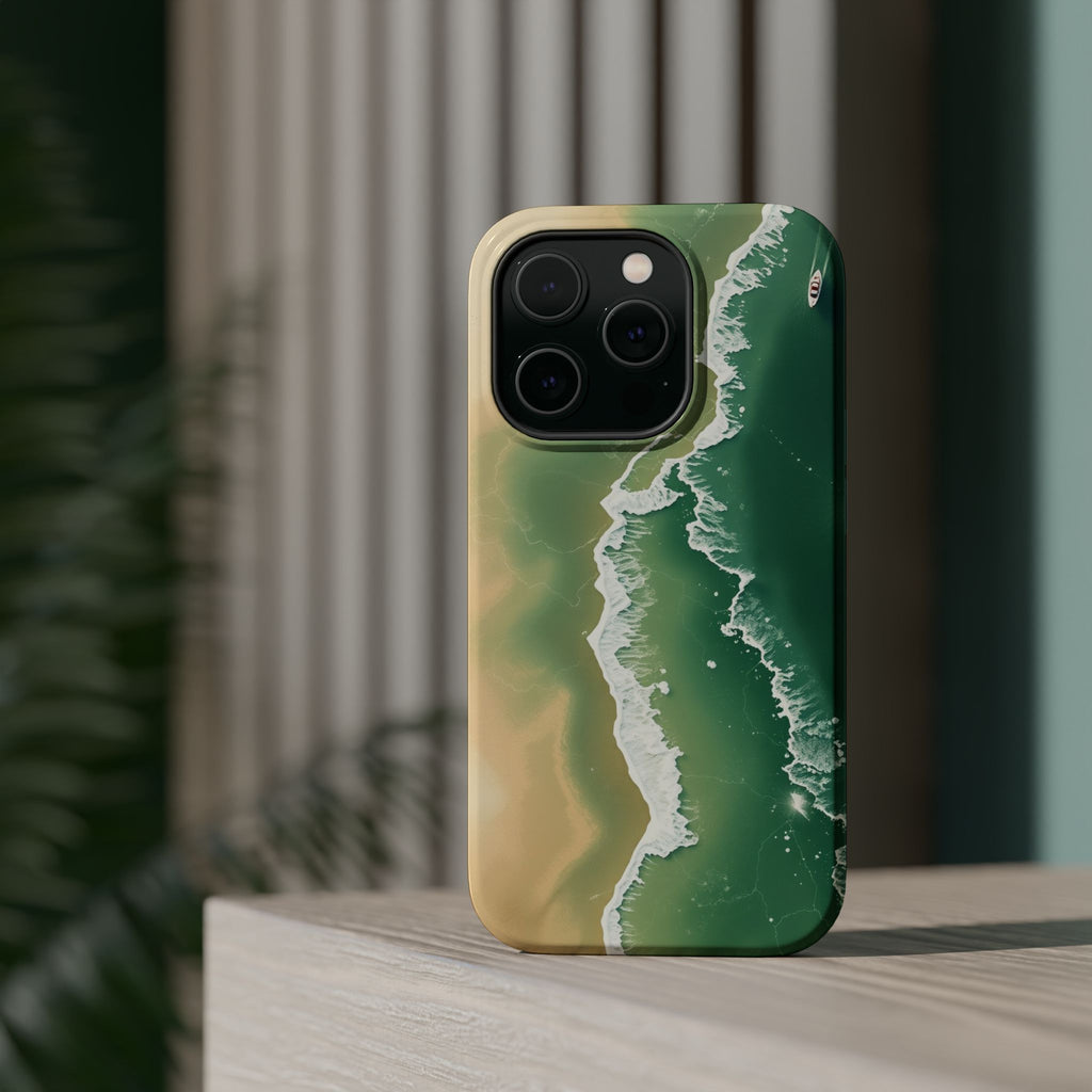 iPhone Shoreline Aerial Bold Art Bold Modern Everyday Snap Case · iPhone Case