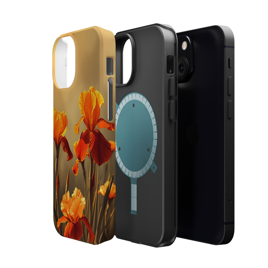 iPhone Iris Garden Gold Foil Luxury Slim Everyday Designer Case · iPhone Case