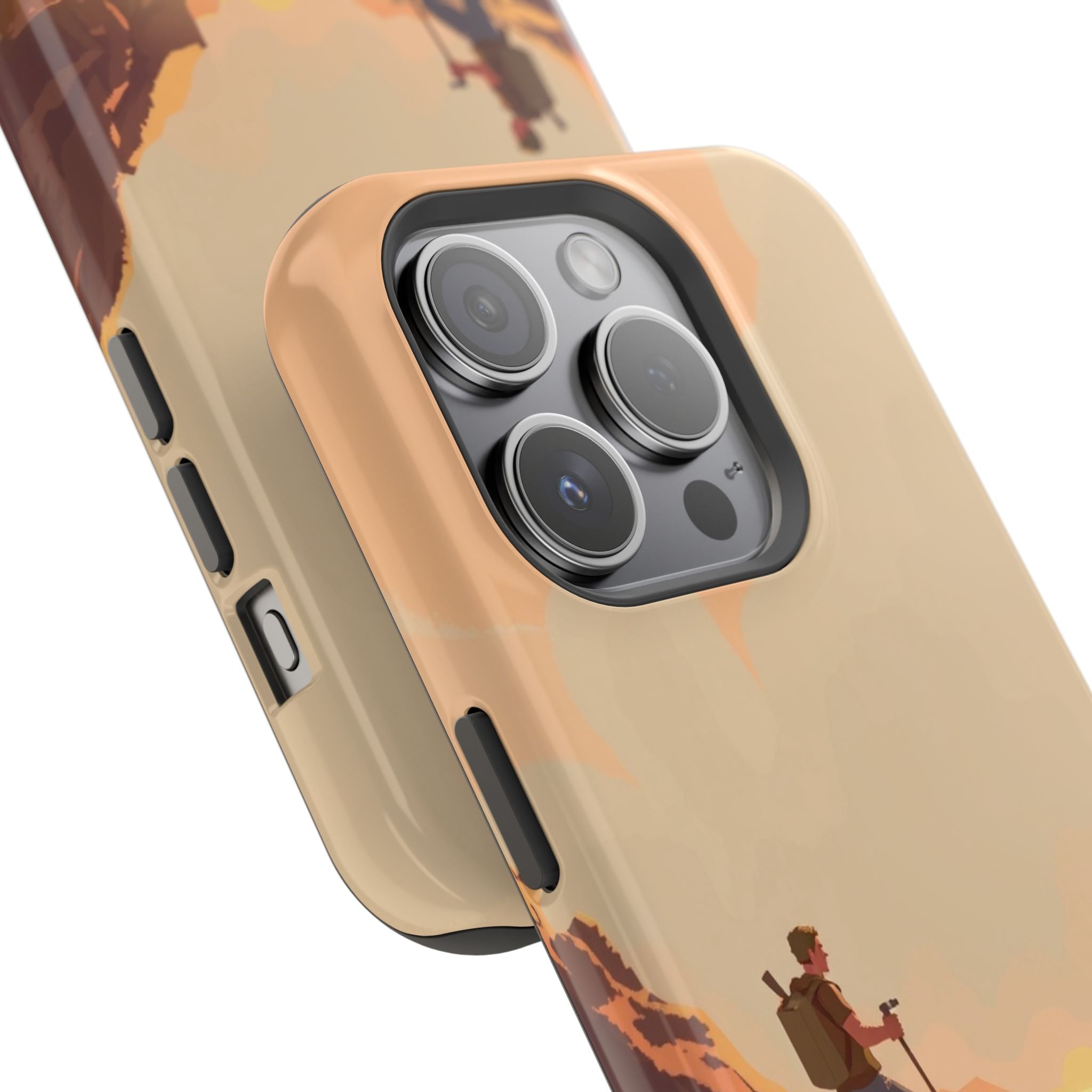 iPhone Burnt Orange And Sand Barely Surviving Slim Everyday Designer Case · iPho