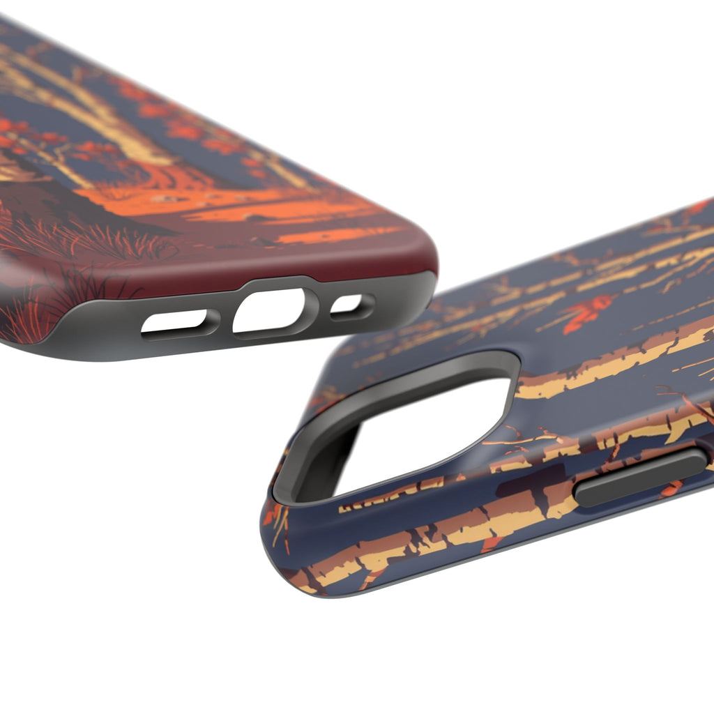 iPhone Birch Grove Pixel Art -Bit Bold Modern Everyday Snap Case · iPhone Case
