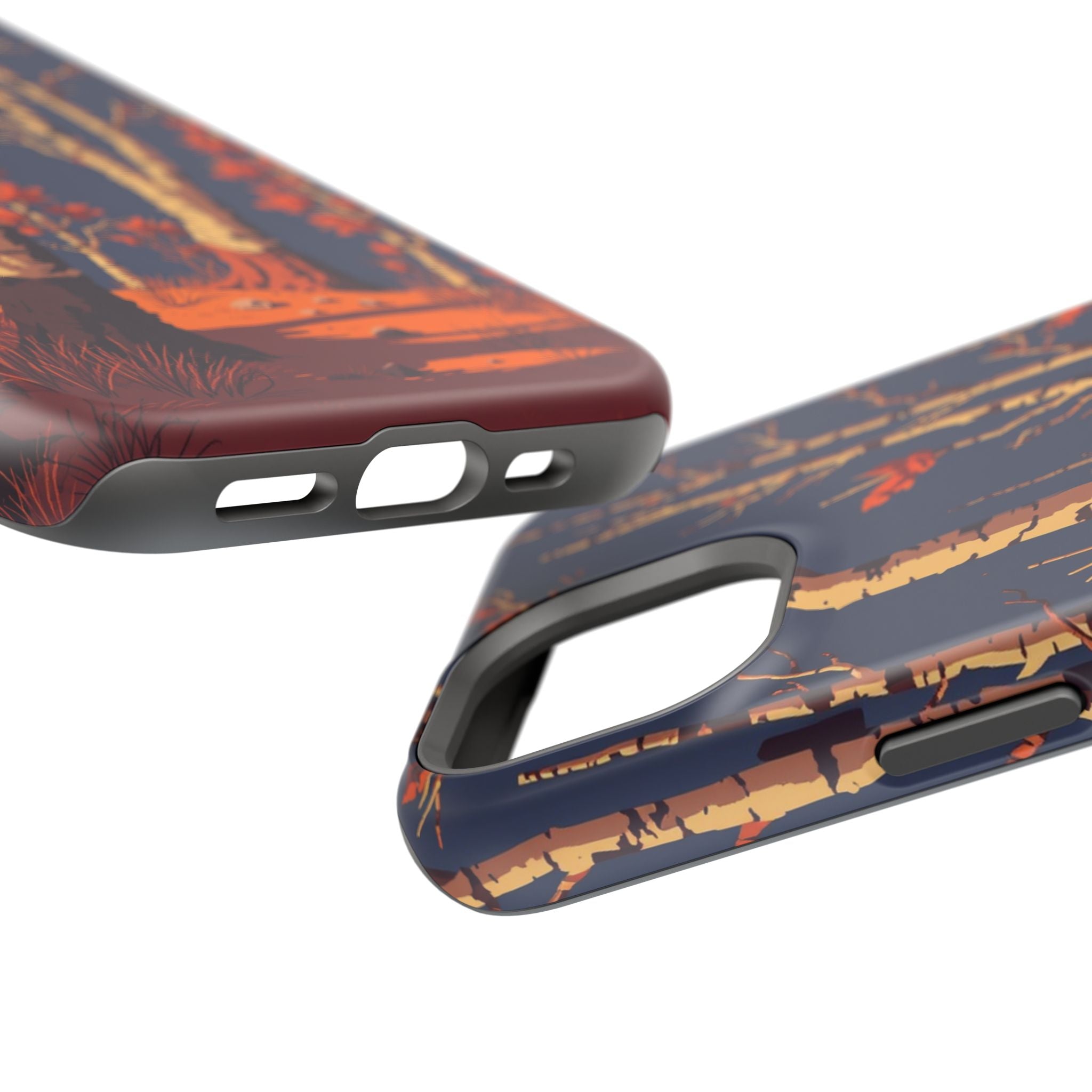 iPhone Birch Grove Pixel Art -Bit Bold Modern Everyday Snap Case · iPhone Case