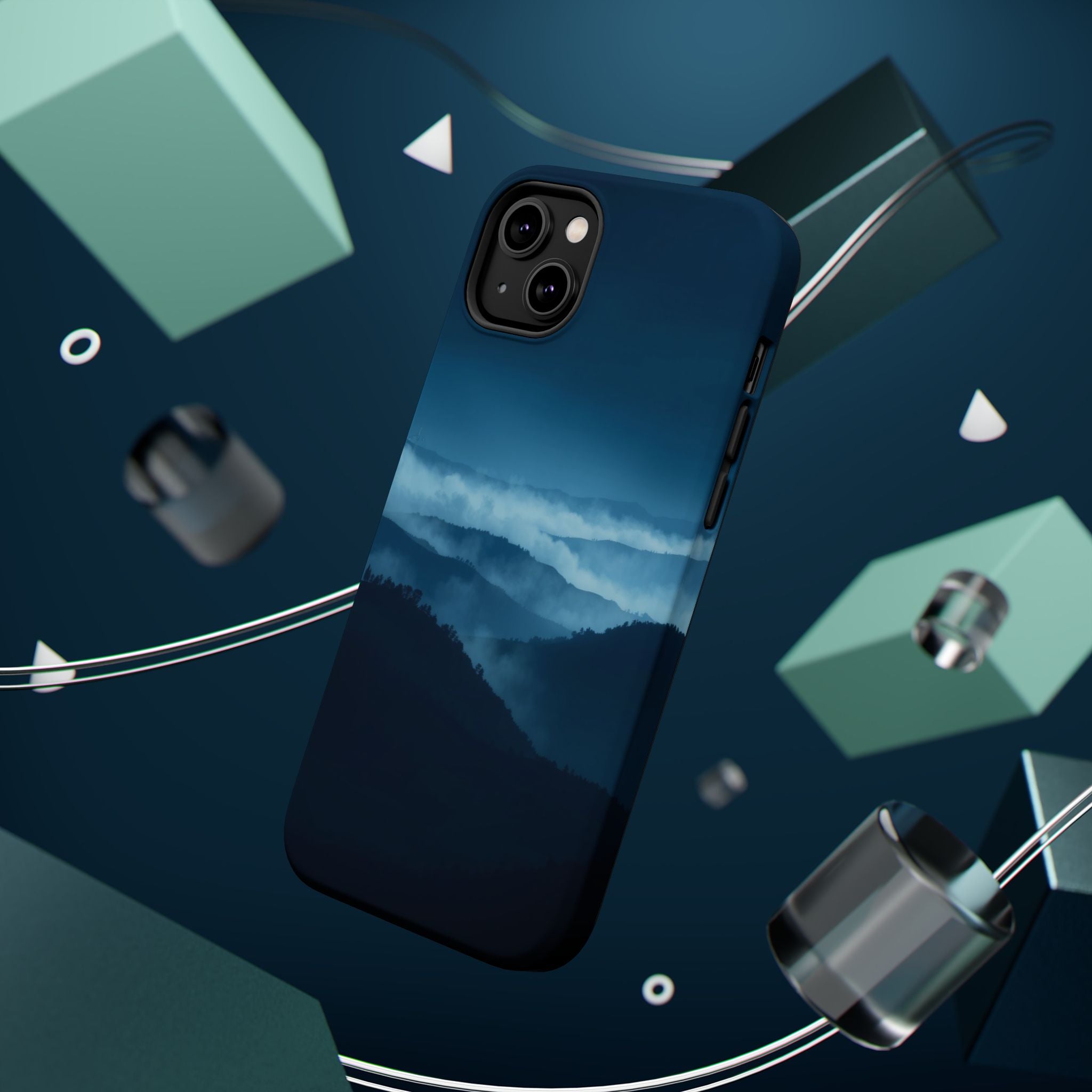 iPhone Earthy Fog Rolling Over Hills Design Slim iPhone Everyday · iPhone Case