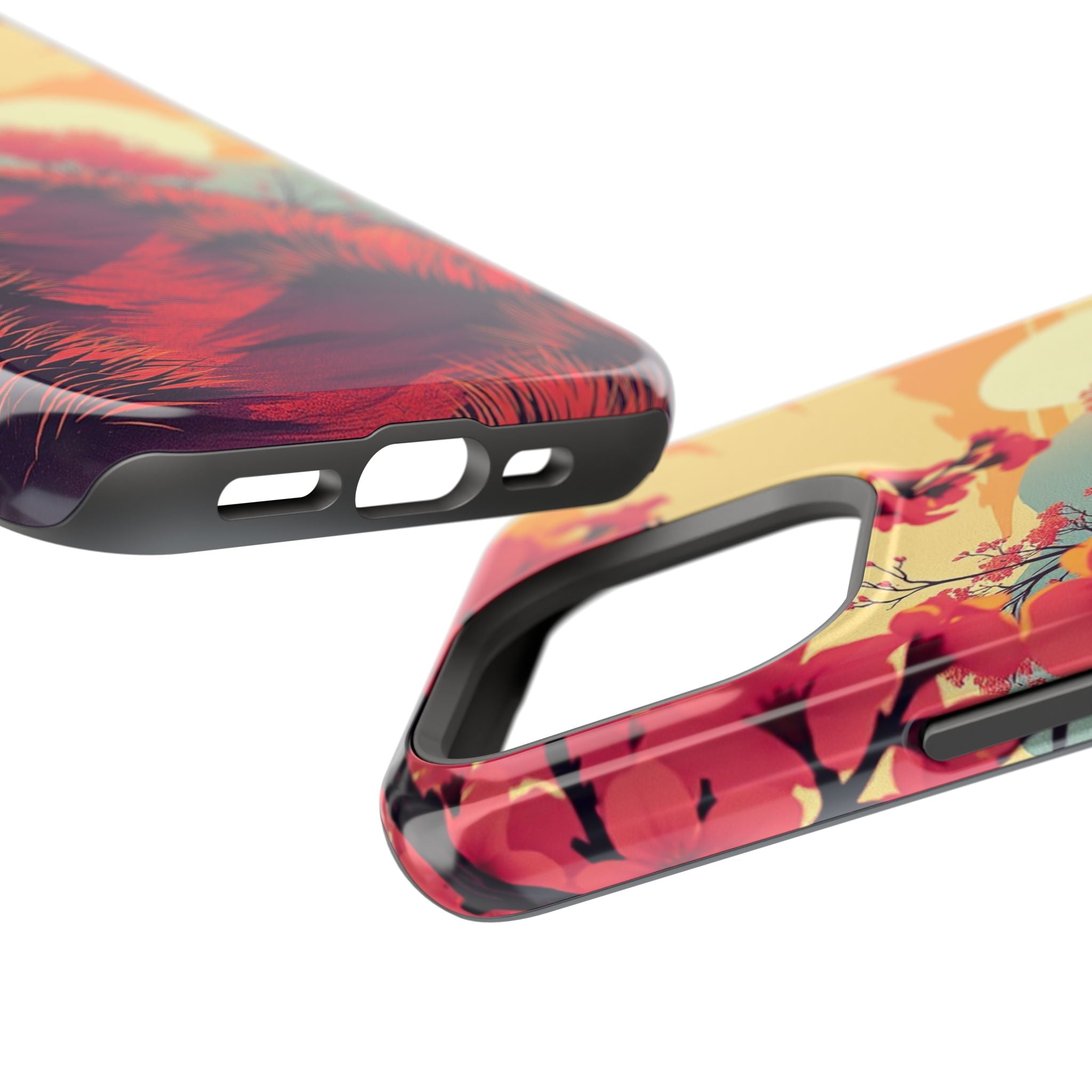 iPhone Sunset Amber And Peach Blossom Trail Soft iPhone 15 Finish · iPhone Case