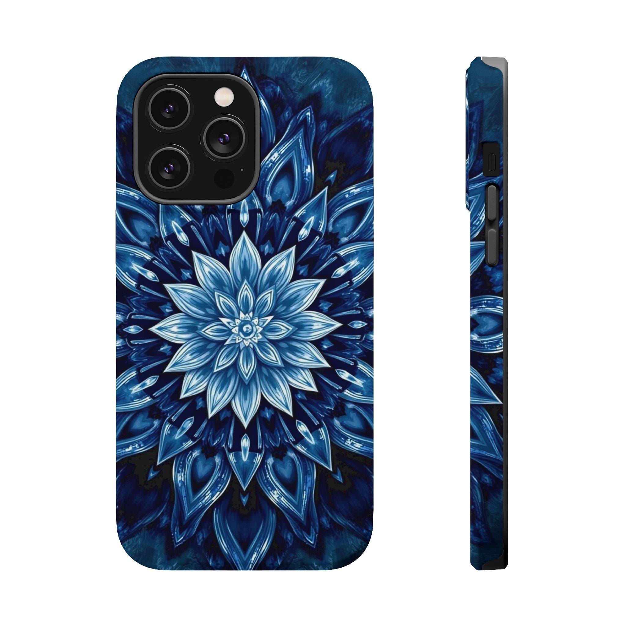 iPhone Floral Mandala Electric Art Bold Modern Everyday Snap Case · iPhone Case