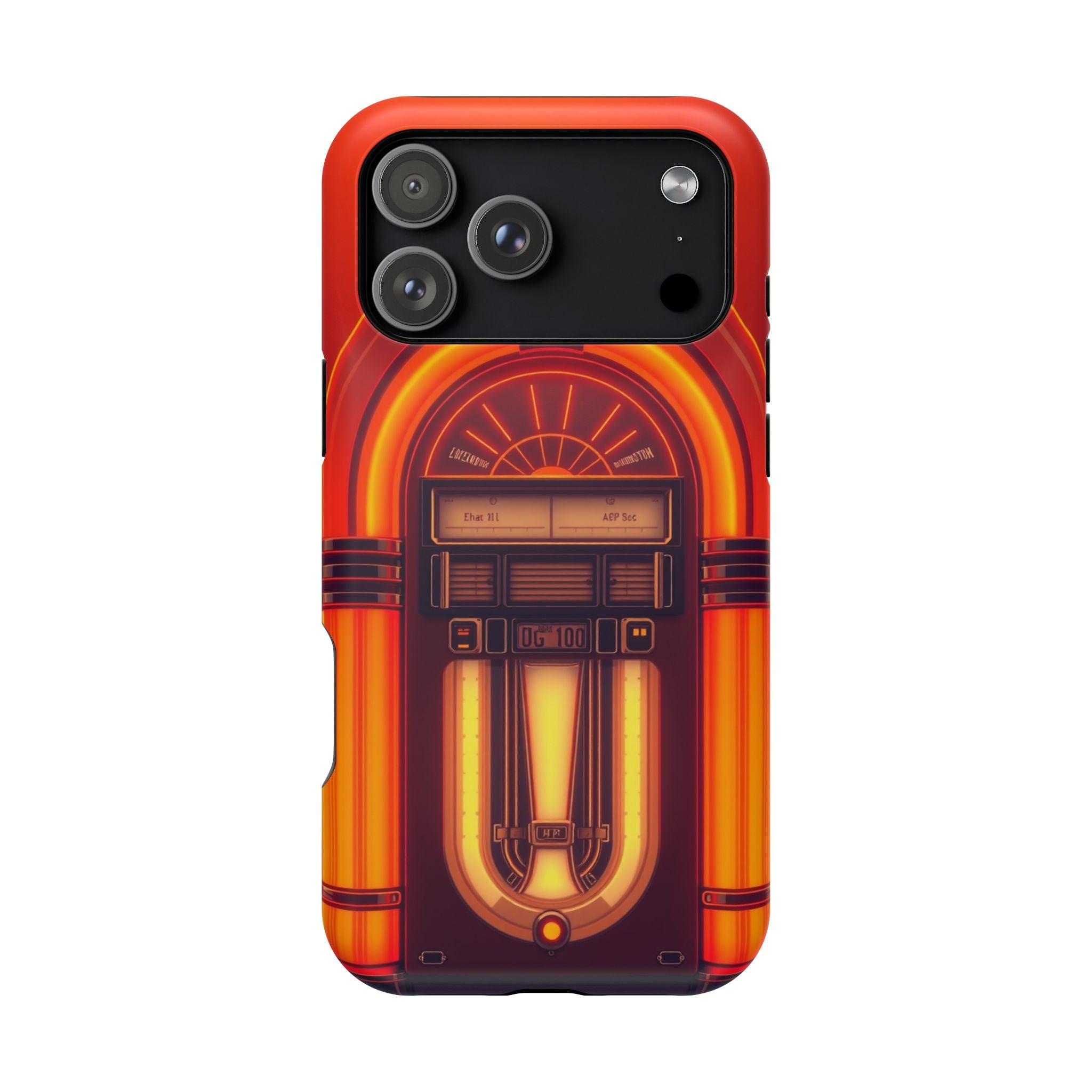 iPhone Jukebox Glow Neon Cyberpunk Bold Modern Everyday Snap Case · iPhone Case