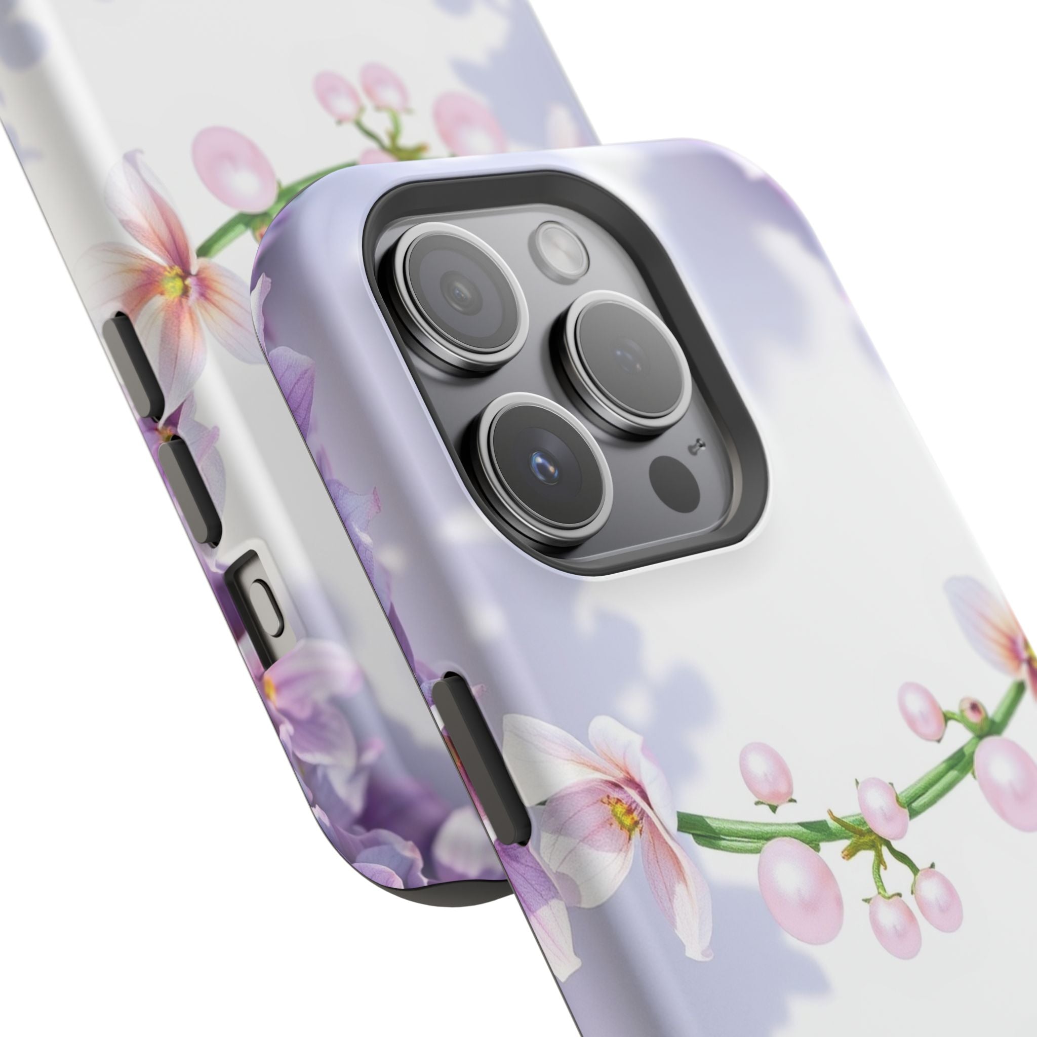 iPhone Vibrant Floral Crown Design Clean Minimal Snap Cas Slim Snap Case · iPhon