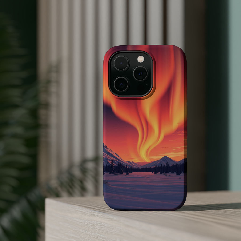 iPhone Sunset Amber And Peach Northern Lights Slim iPhone Everyday · iPhone Case