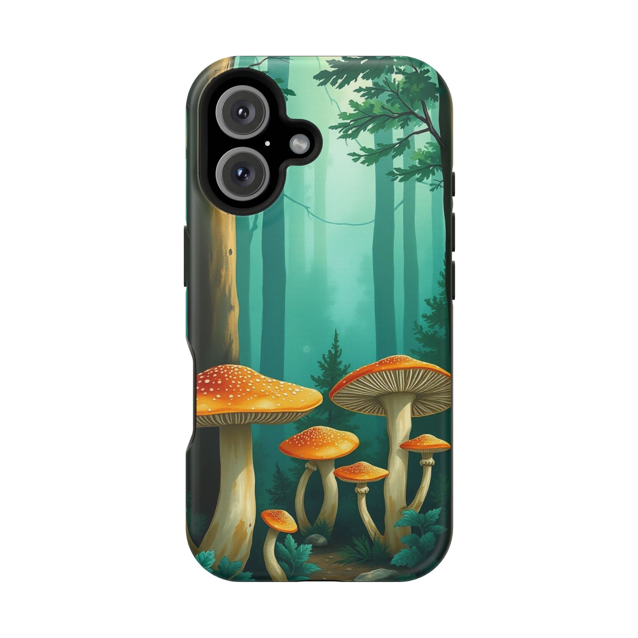 iPhone Mushroom Forest Oil Painting Impressionist iPhone Clean Minimal · iPhone