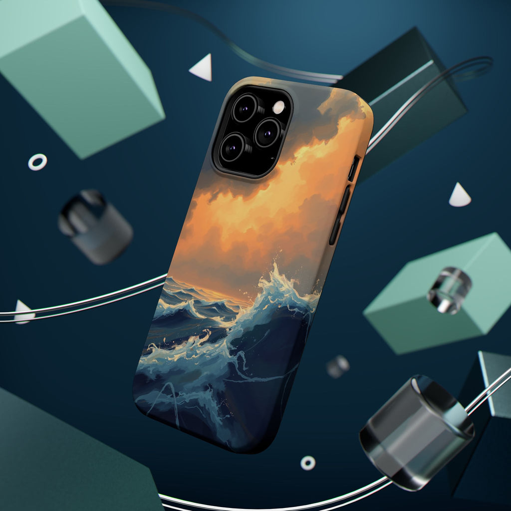 iPhone Sunset Amber And Peach Storm at Sea Slim iPhone Everyday · iPhone Case