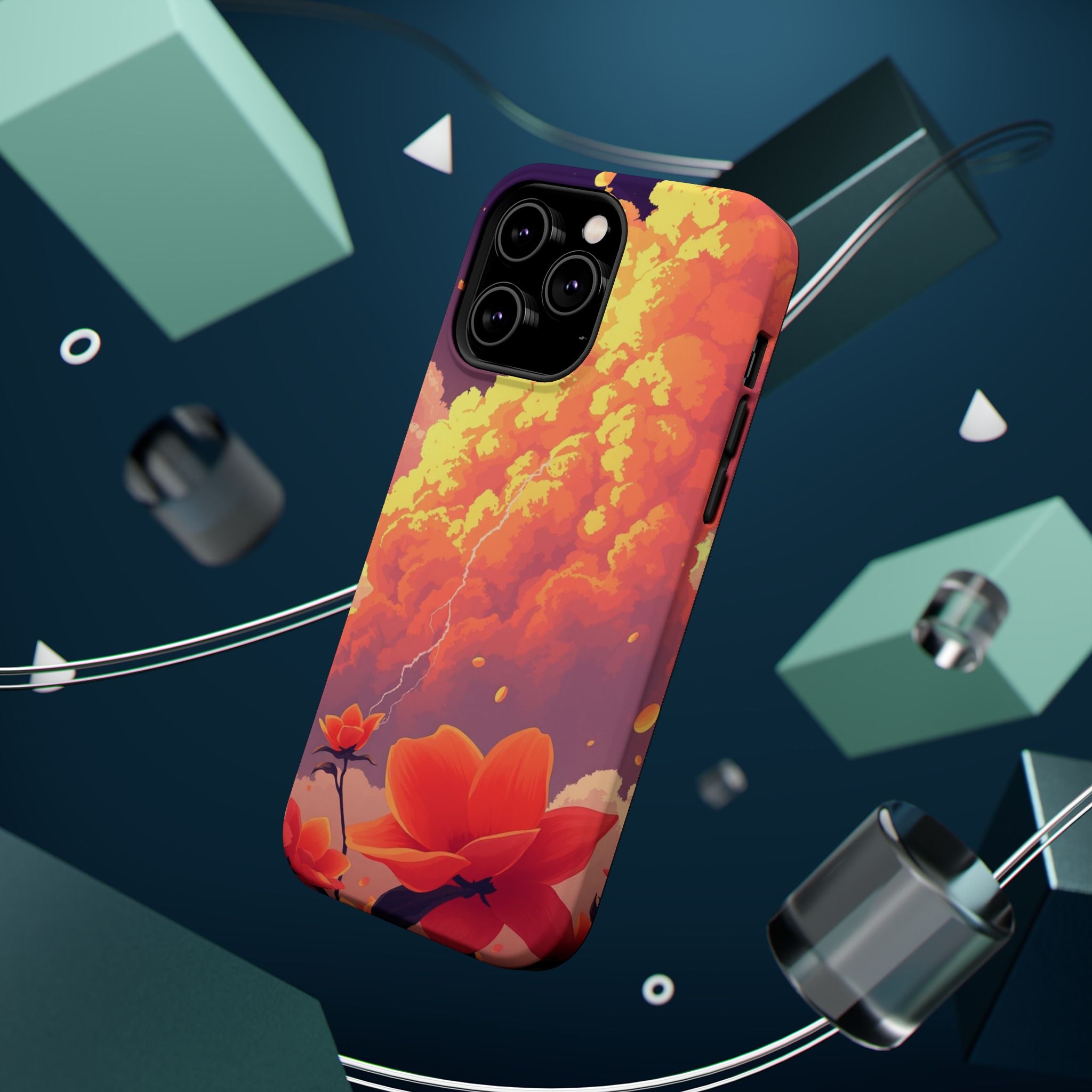 iPhone Sunset Amber And Peach Petal Storm Slim iPhone Everyday Designer · iPhone
