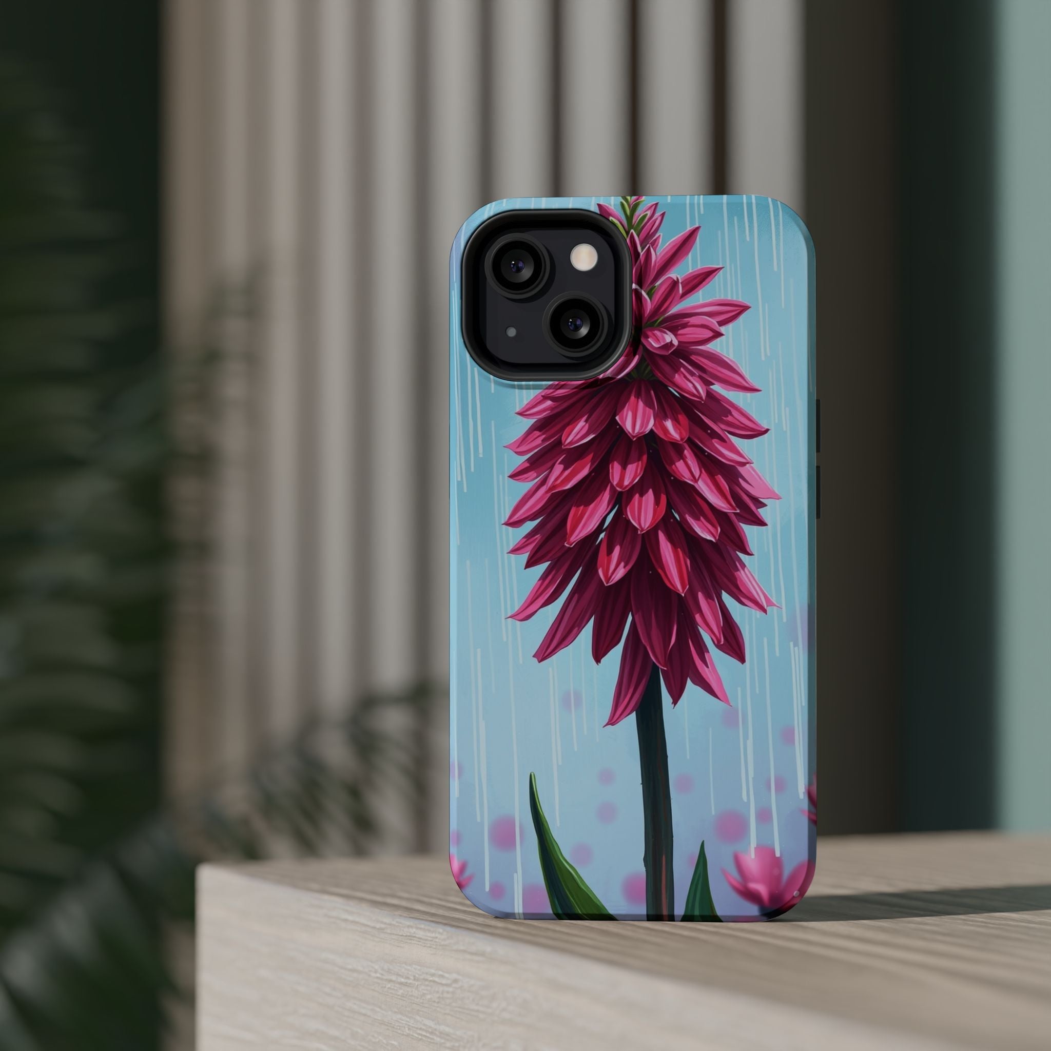 iPhone Cyan And Magenta Spring Shower Bloom Slim iPhone Everyday · iPhone Case