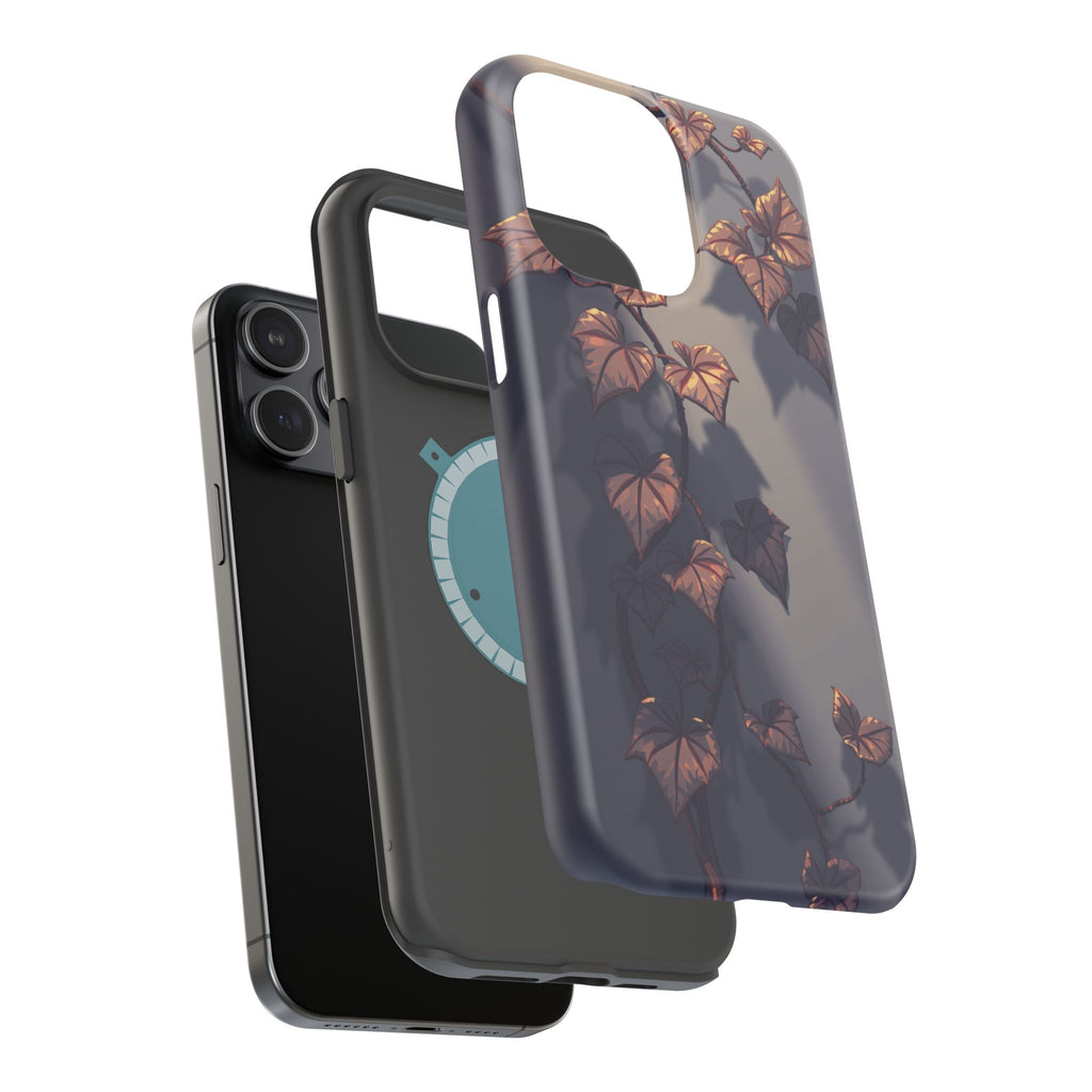 iPhone Charcoal And Copper Art Nouveau Vine Soft iPhone 13 Finish · iPhone Case