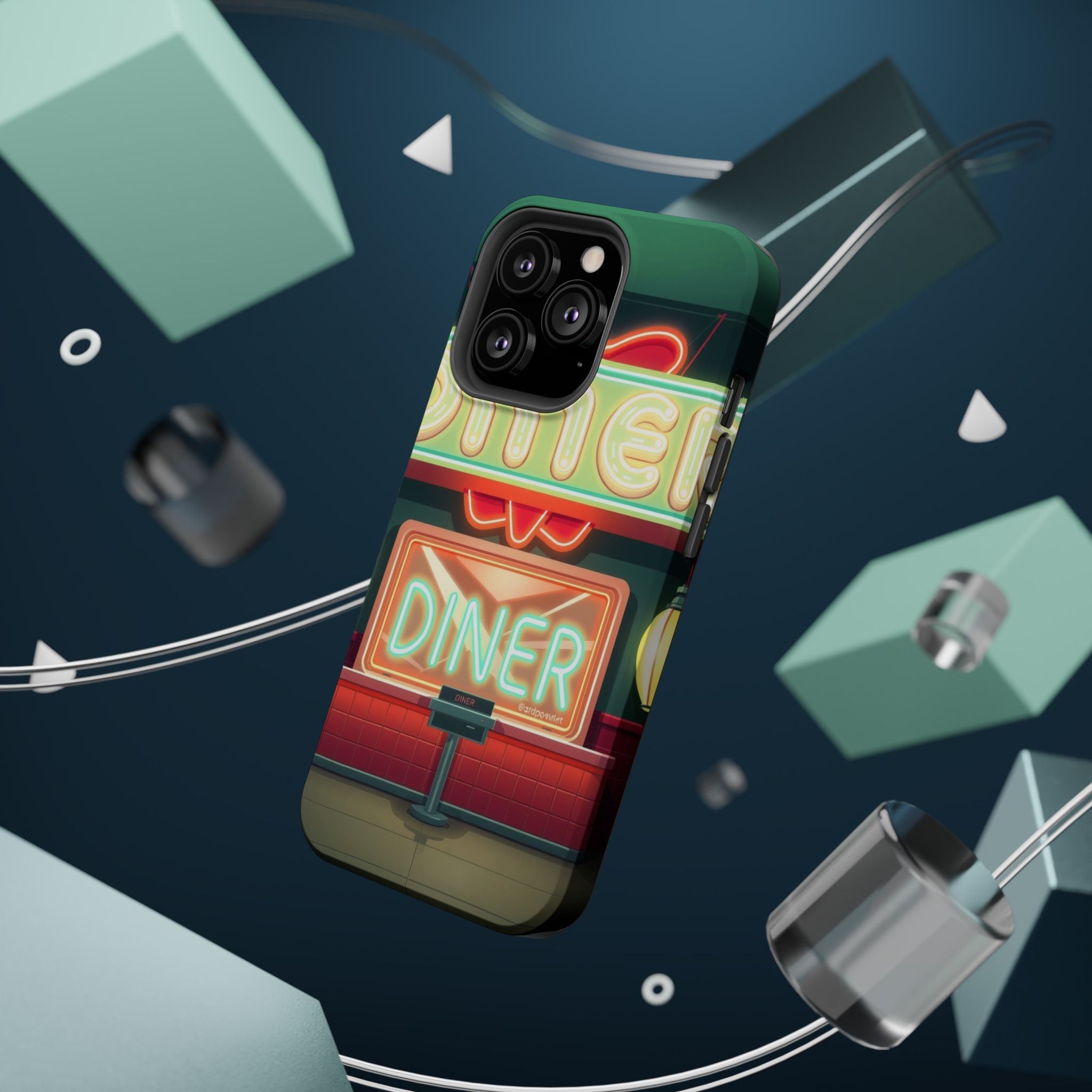 iPhone Neon Diner Sign Mystic Art Bold Modern Everyday Snap Case · iPhone Case