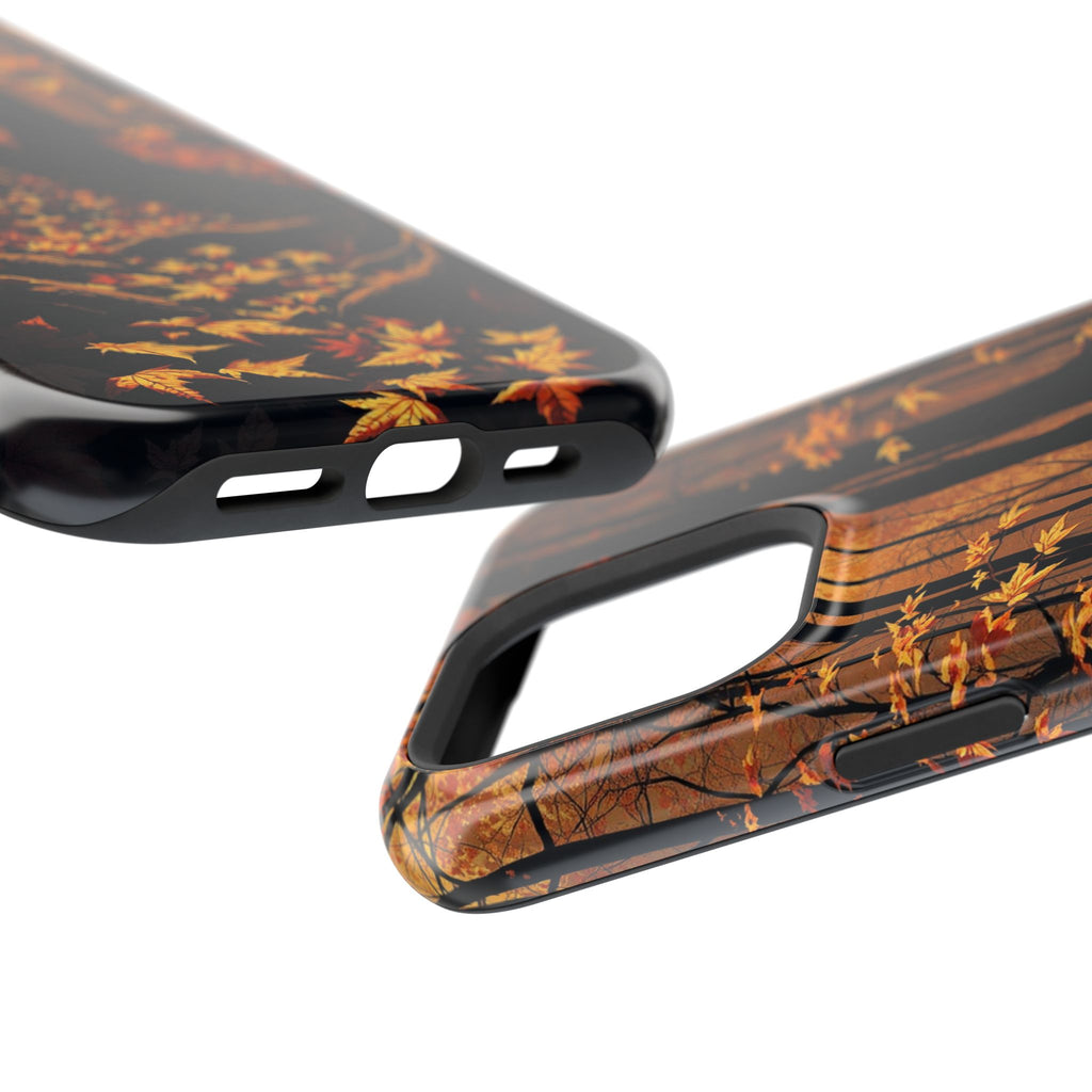 iPhone Autumn Forest Floor Gold Foil Luxury Slim iPhone Everyday · iPhone Case