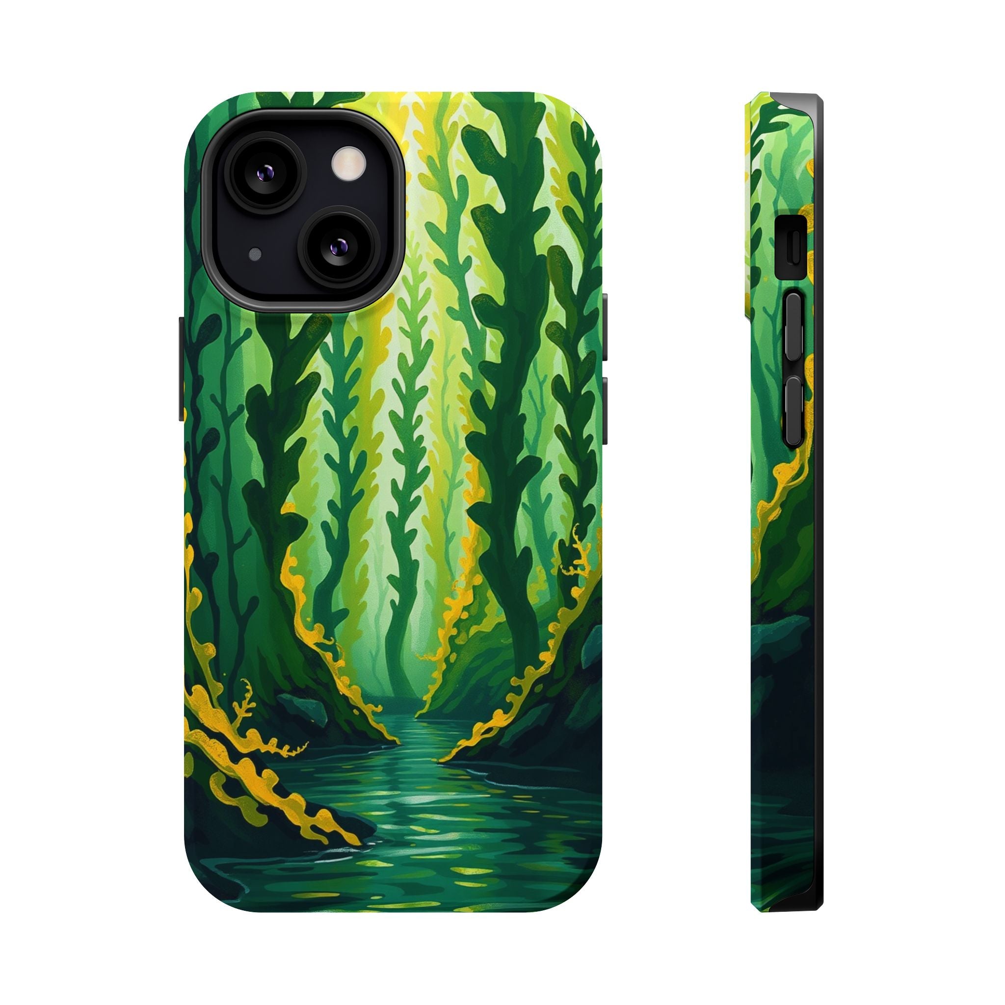 iPhone Kelp Forest Oil Painting Impressionist Slim iPhone Everyday · iPhone Case