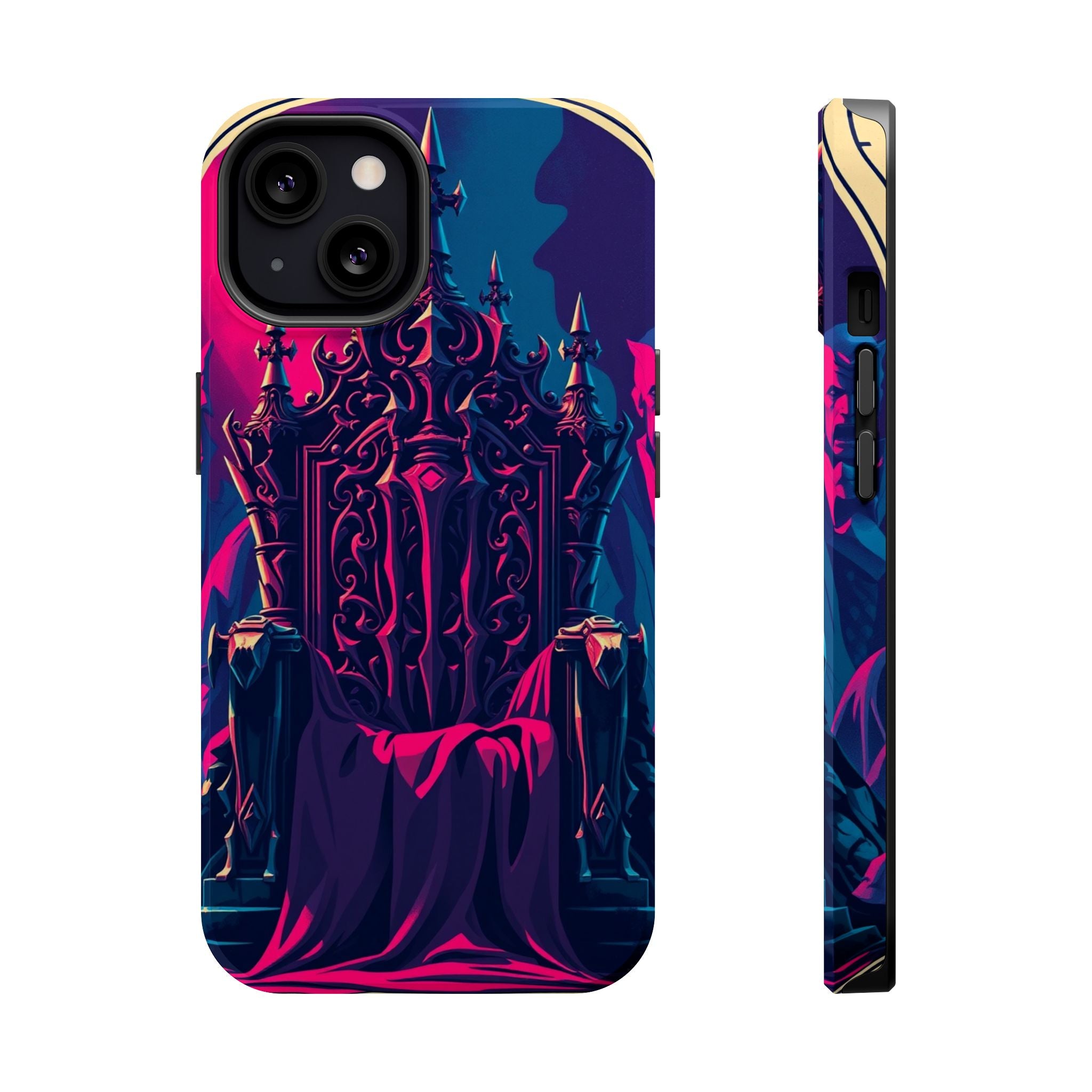 iPhone Lich King Throne Vintage Retro Poster Slim Everyday Designer Case · iPhon