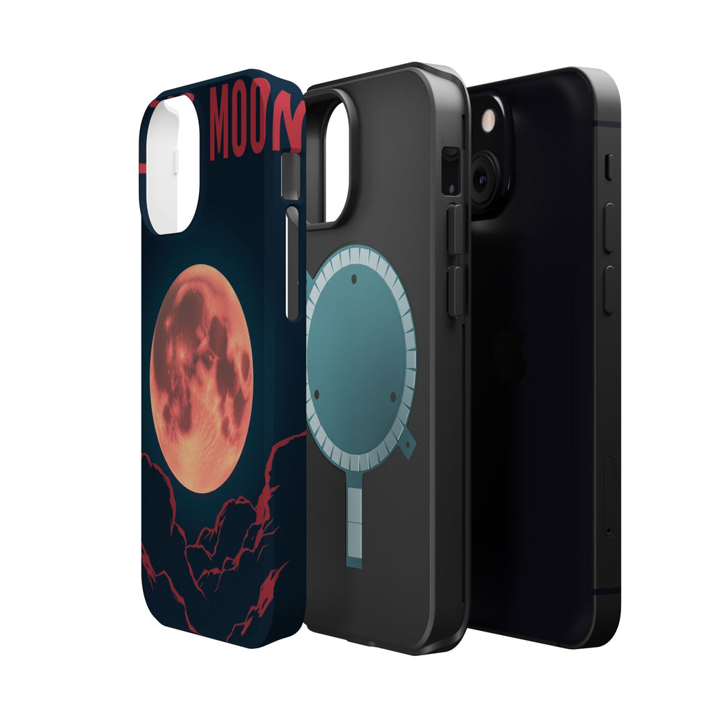 iPhone Blood Moon Rise Vintage Retro Poster Slim Everyday Designer Case · iPhone