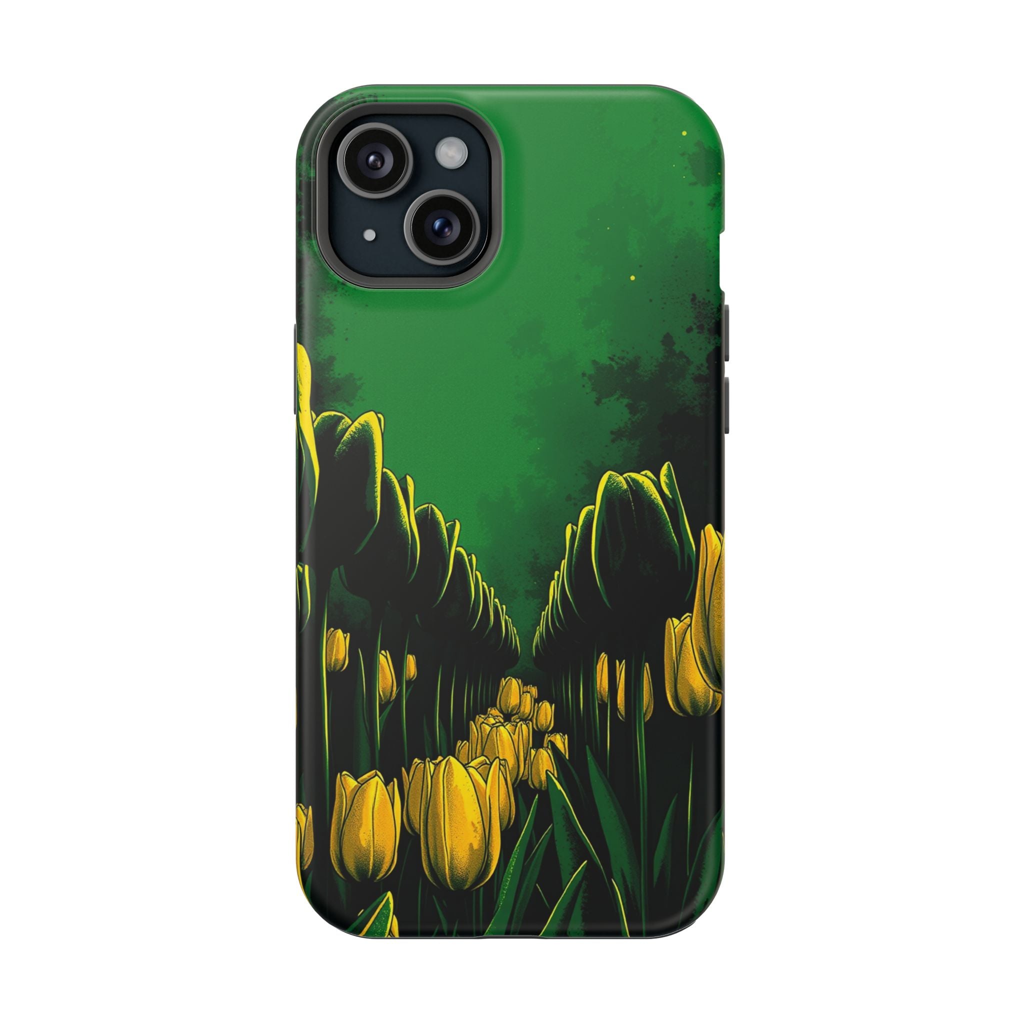 iPhone Tulip Row Emerald Green And Gold Slim Snap Case · iPhone Case