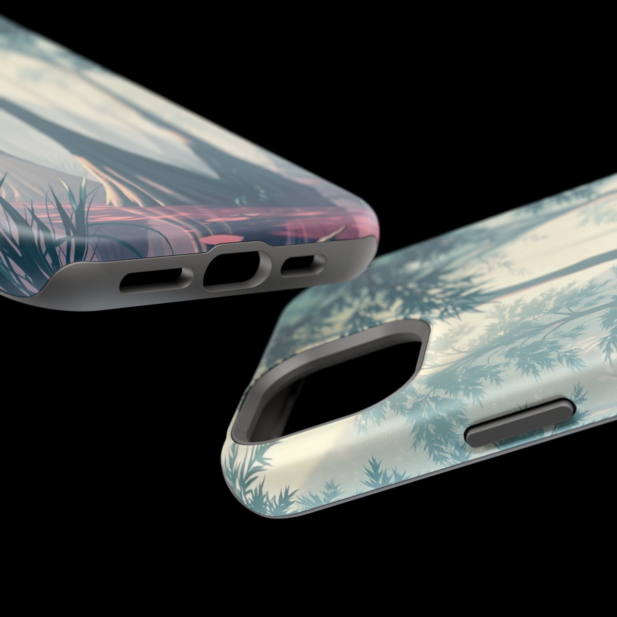 iPhone Mint And Blush Cypress Swamp Slim Everyday Designer Case · iPhone Case