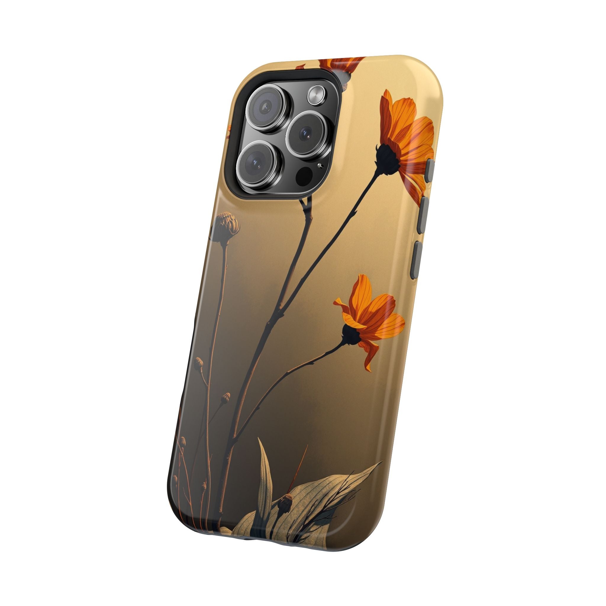iPhone Burnt Orange And Sand Botanical Illustration Gal Slim Snap Case · iPhone
