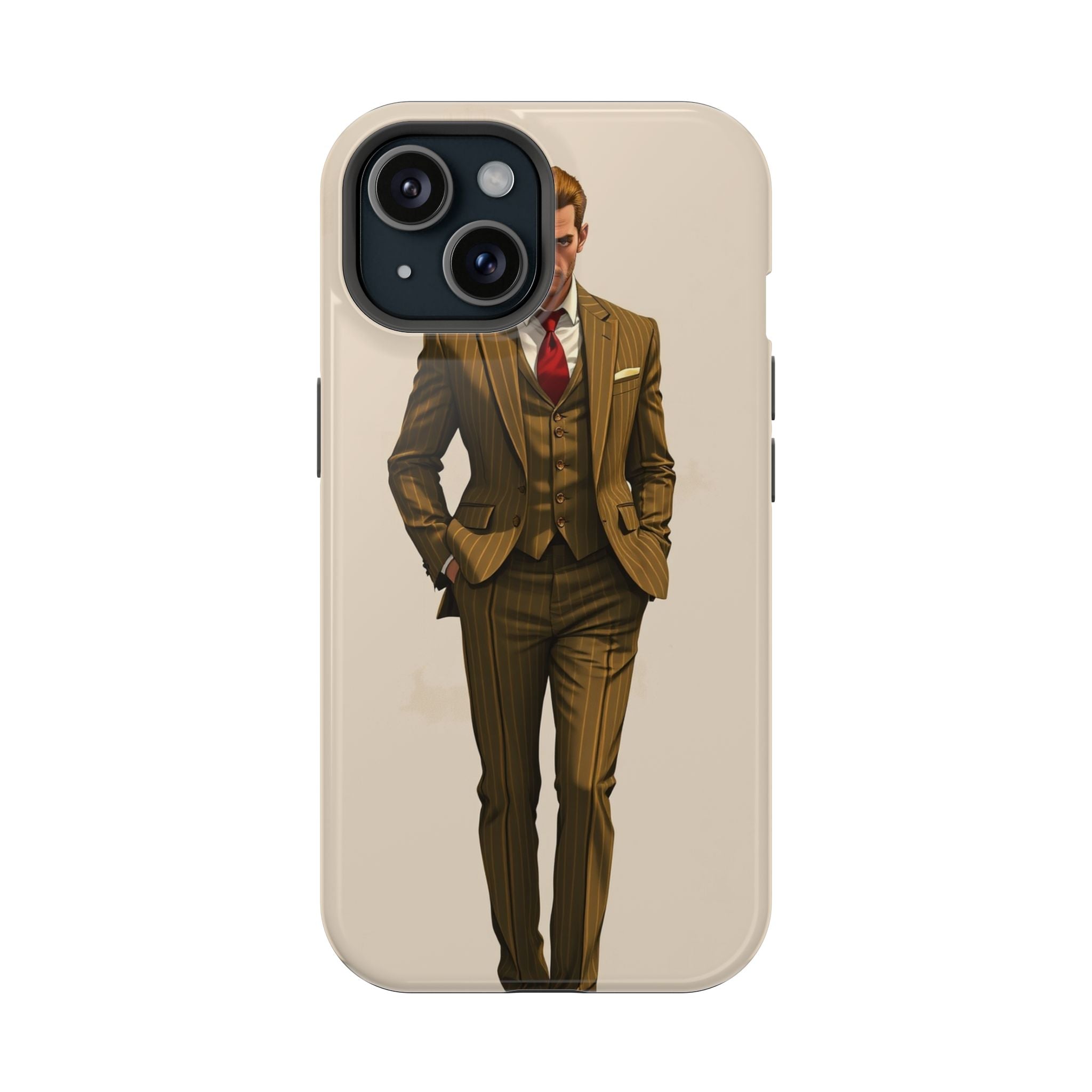 iPhone Pinstripe Suit Grunge Distressed Slim Everyday Designer Case · iPhone Cas