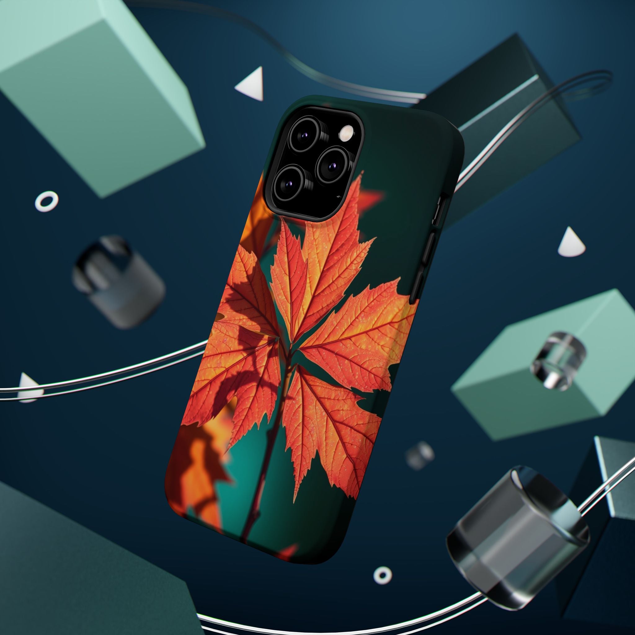 iPhone Autumn Maple Electric Art 15 Slim Everyday Designer Case · iPhone Case