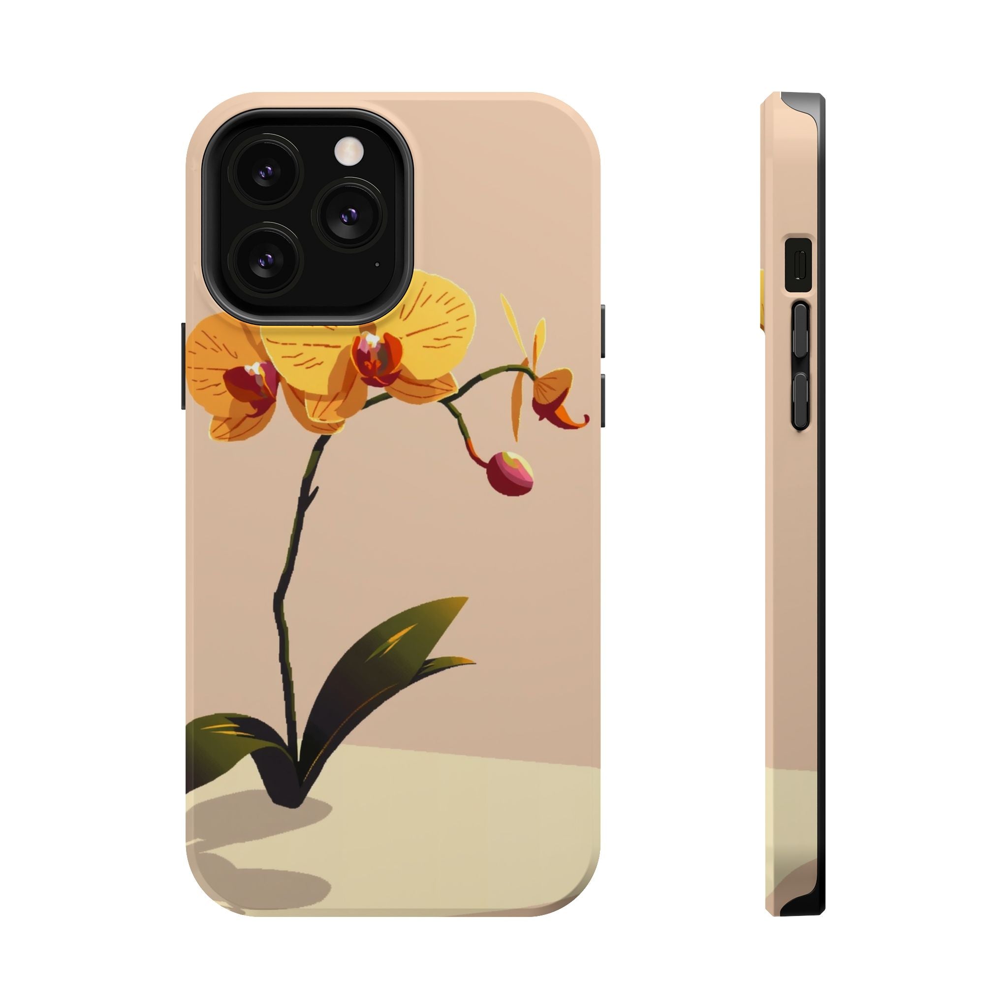 iPhone Orchid Study Pixel Art -Bit Bold Modern Everyday Snap Case · iPhone Case