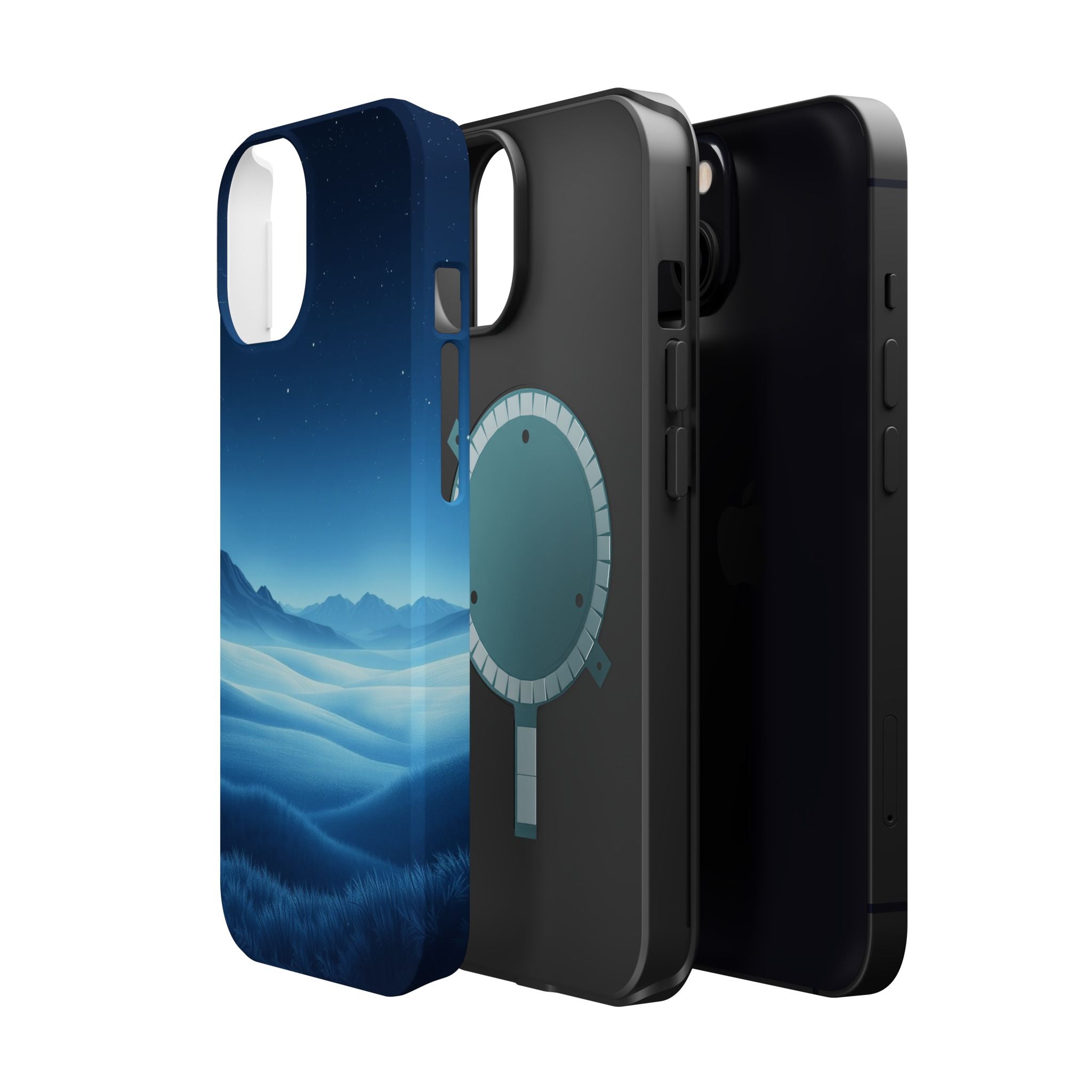 iPhone Midnight Blue And Silver Tundra Expanse Clean iPhone 17 Minimal · iPhone