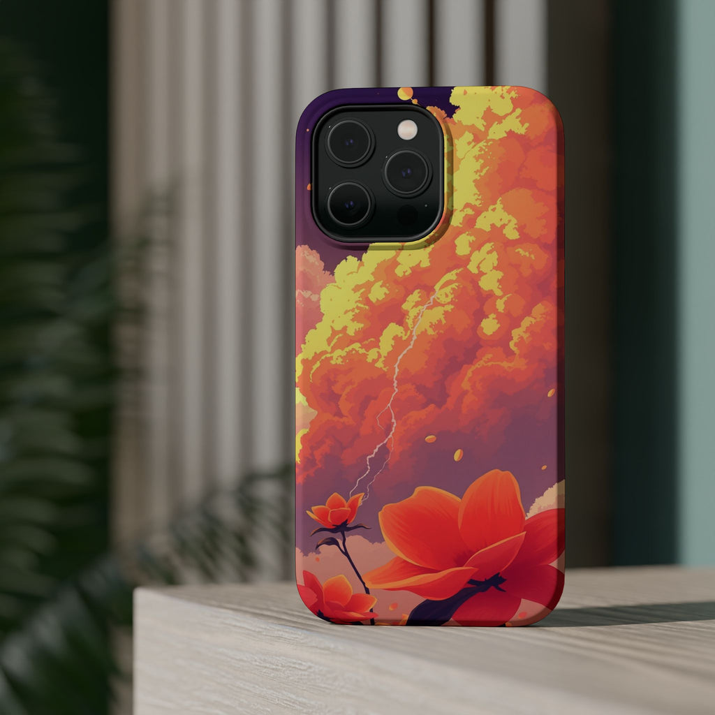 iPhone Sunset Amber And Peach Petal Storm Slim iPhone Everyday Designer · iPhone